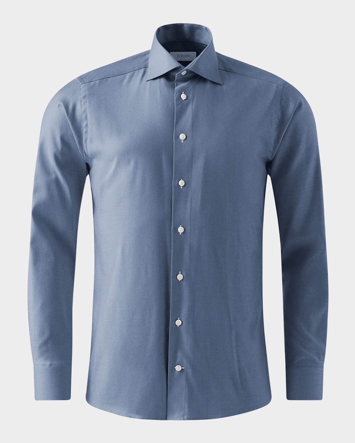 Eton Men's Contemporary Fit Cotton-lyocell Sport Shirt In Dark Blue