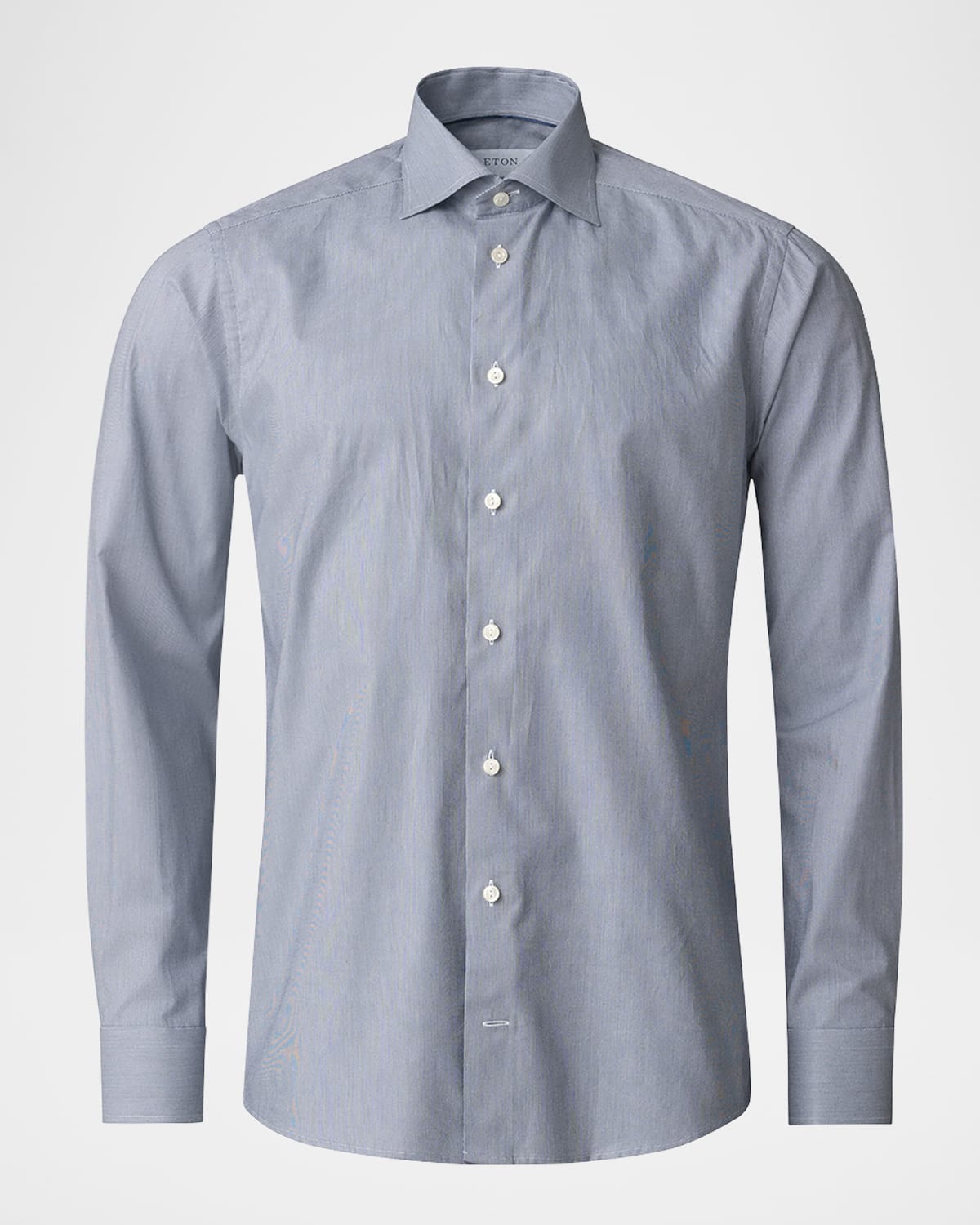 Eton Men's Slim-fit Cotton Textured Sport Shirt In Navy