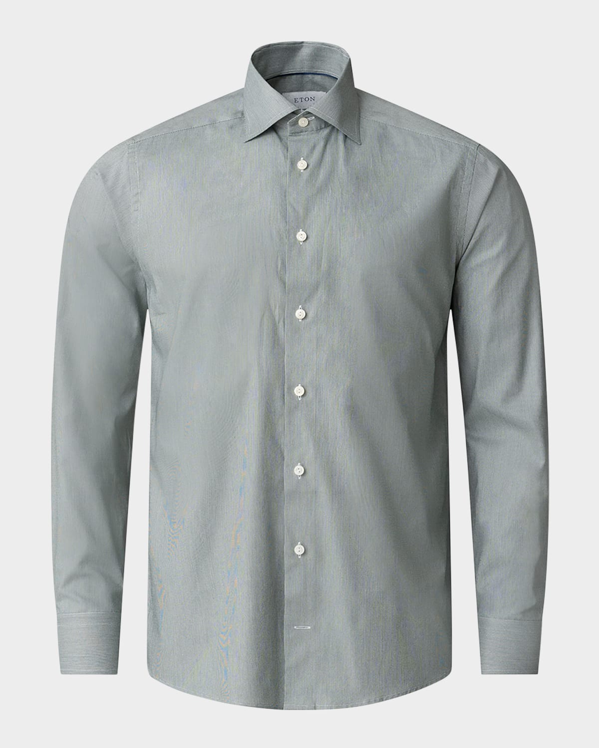 Eton Men's Slim-fit Cotton Textured Sport Shirt In Pastel Green