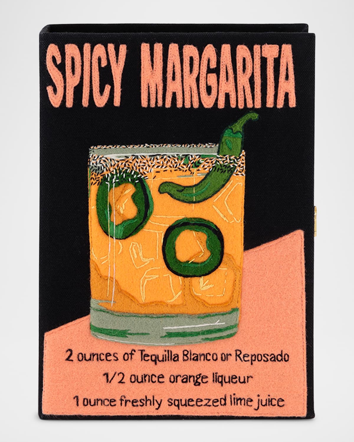 Shop Olympia Le-tan Spice Margarita Book Clutch Bag In Black