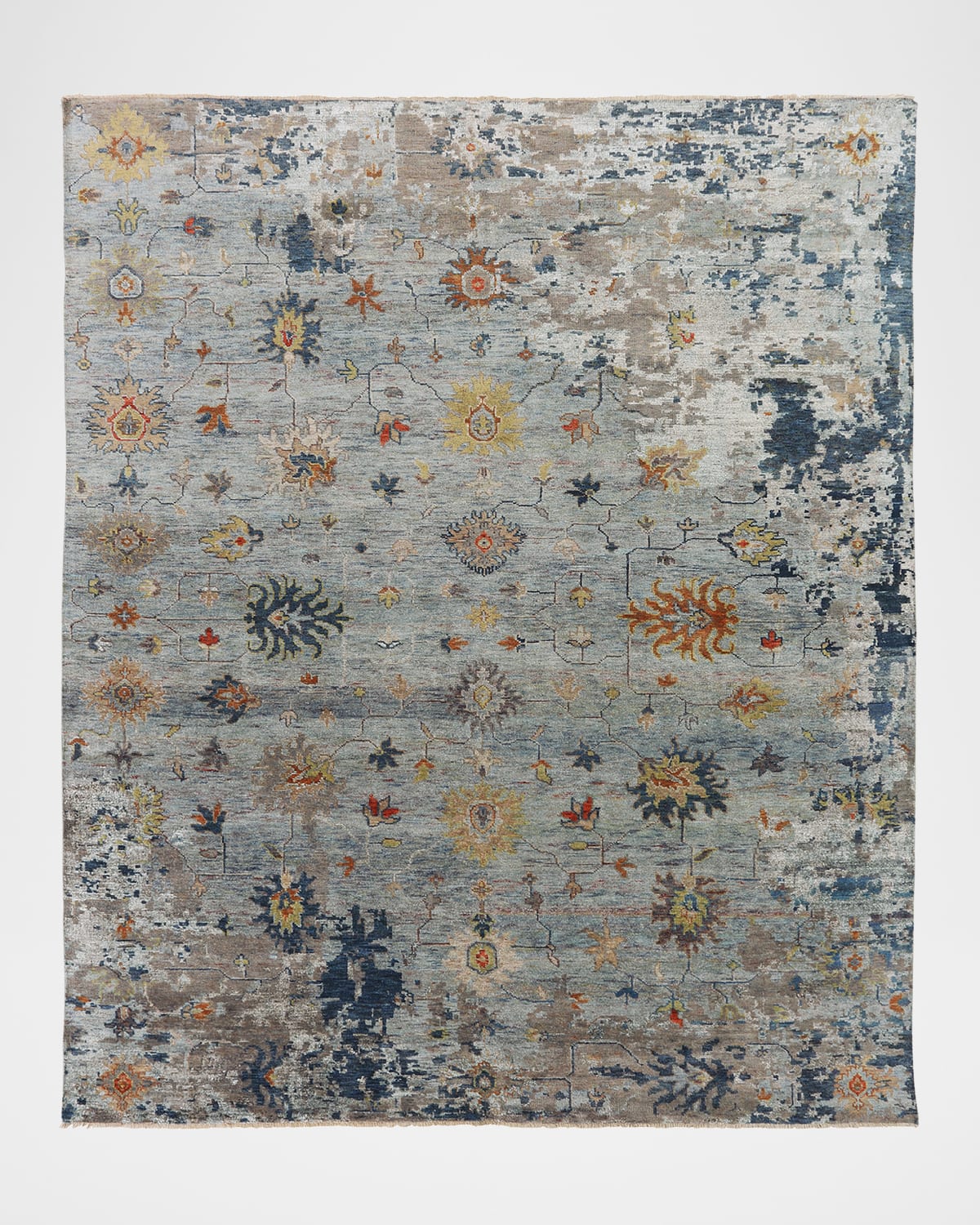 Kalaty Rug Corporation Deleese Hand-knotted Rug, 12' X 15' In Blue