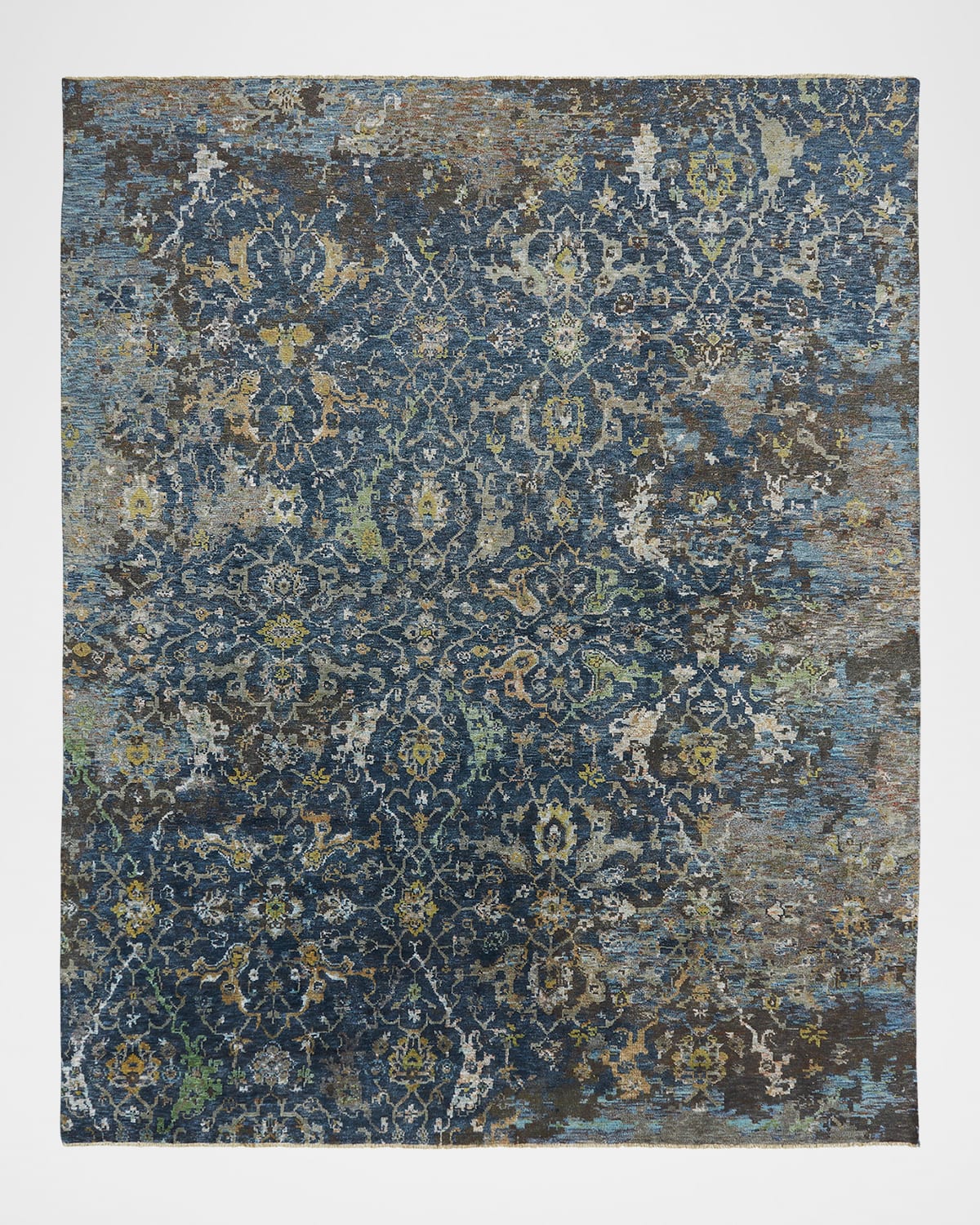 Shop Kalaty Rug Corporation Carlino Hand-knotted Rug, 12' X 15' In Blue