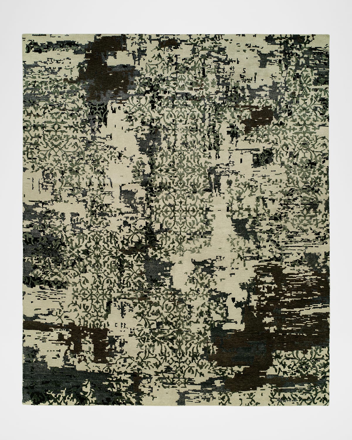 Kalaty Rug Corporation Valley Hand-knotted Rug, 12' X 15' In Linen Multi