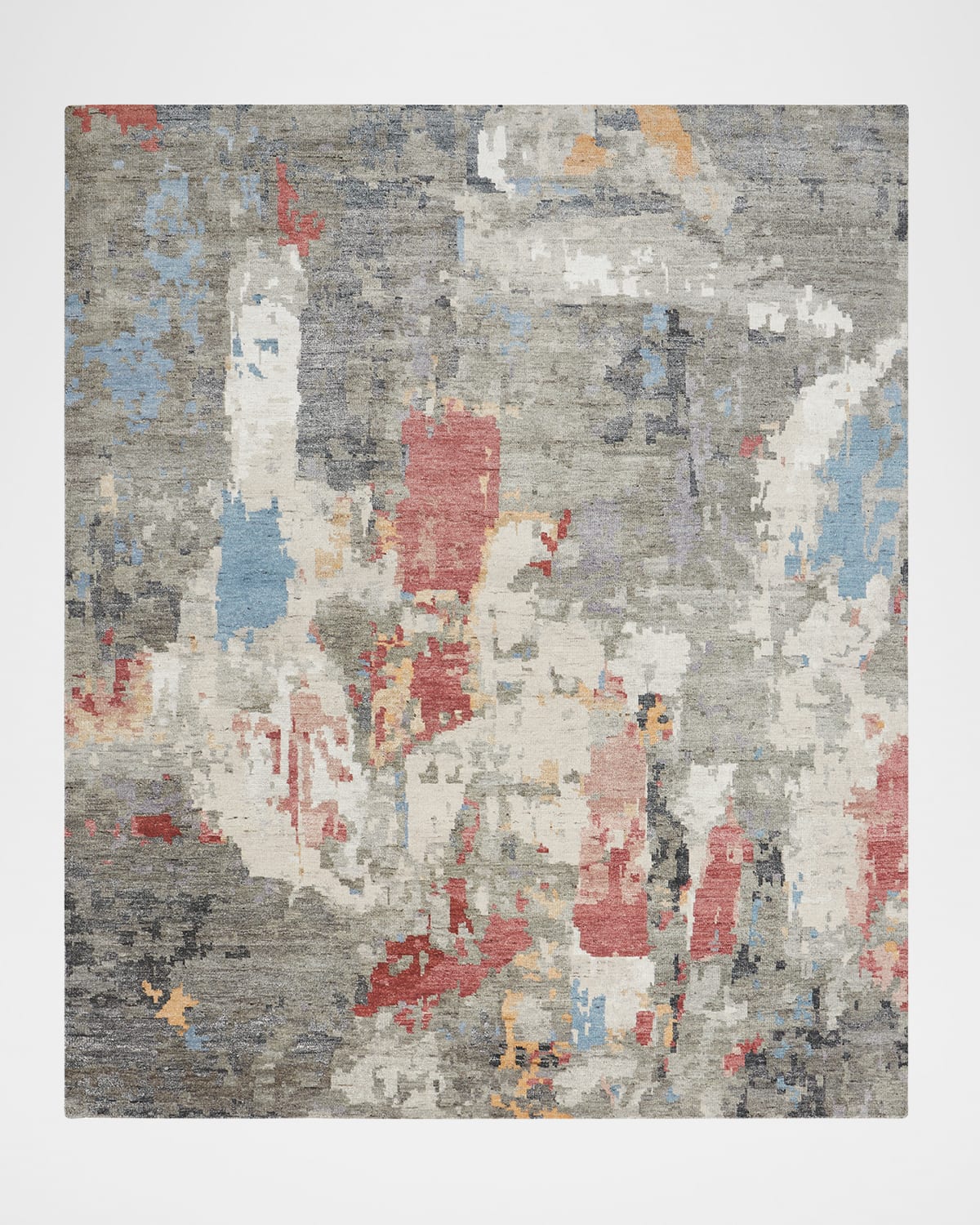 Shop Kalaty Rug Corporation Genevieve Hand-knotted Rug, 12' X 15' In Granite/multi