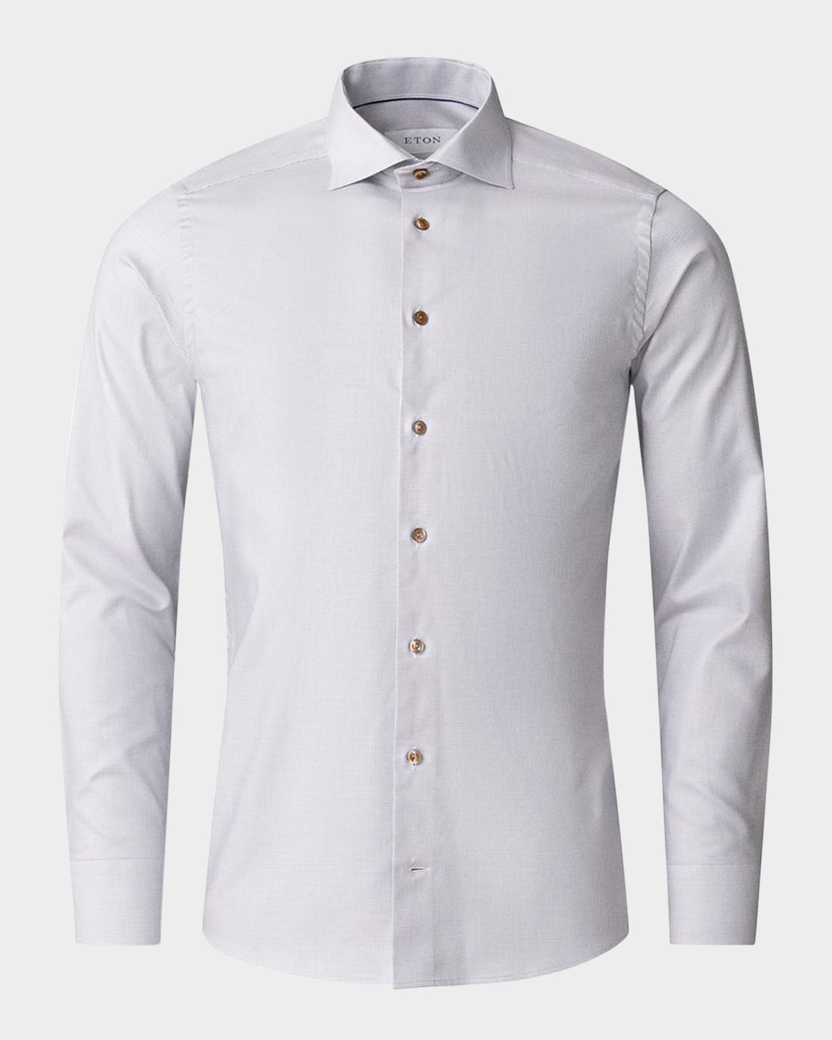 Eton Men's Contemporary Fit Cotton-lyocell Sport Shirt In Light Beige