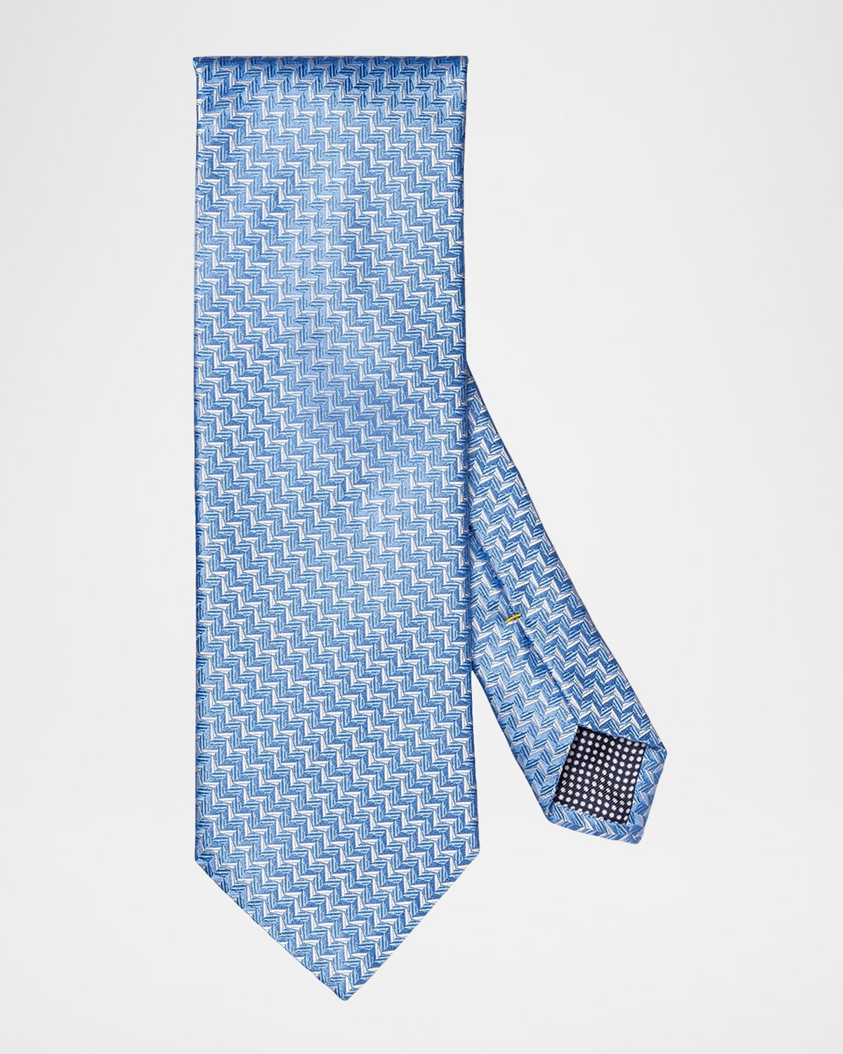 Eton Men's Geometric Woven Silk Tie In Pastel Blue