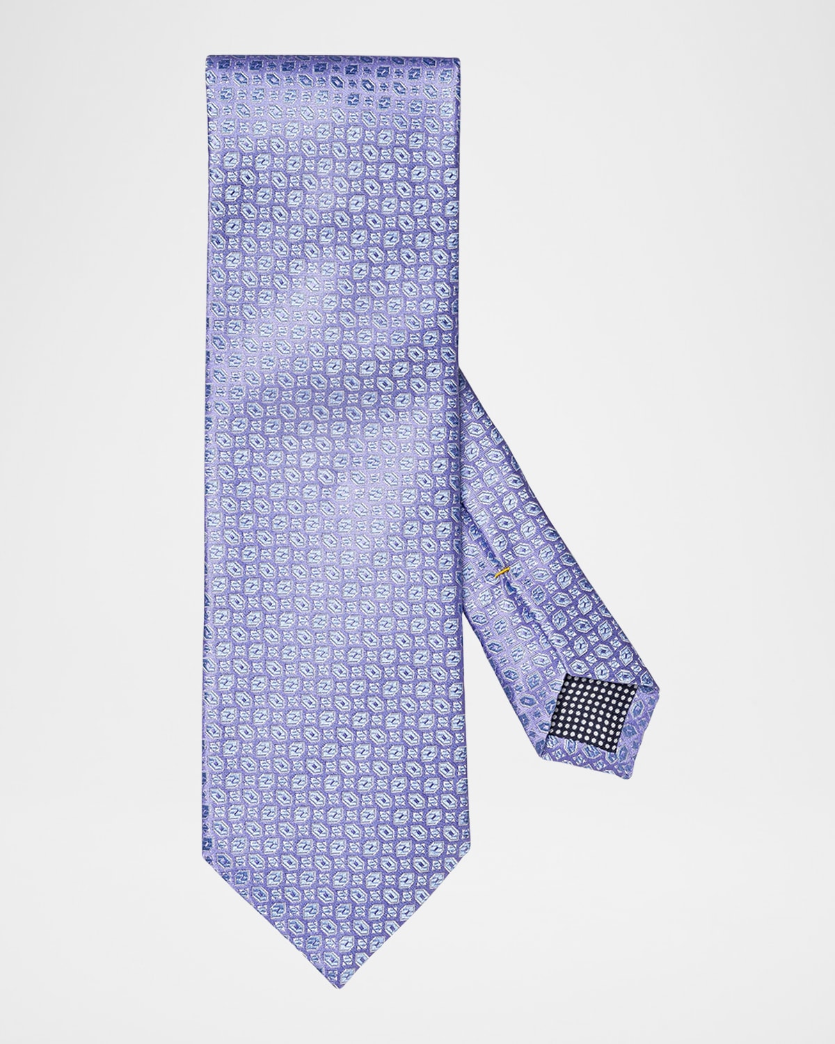 Eton Men's Geometric Woven Silk Tie In Pastel Purple