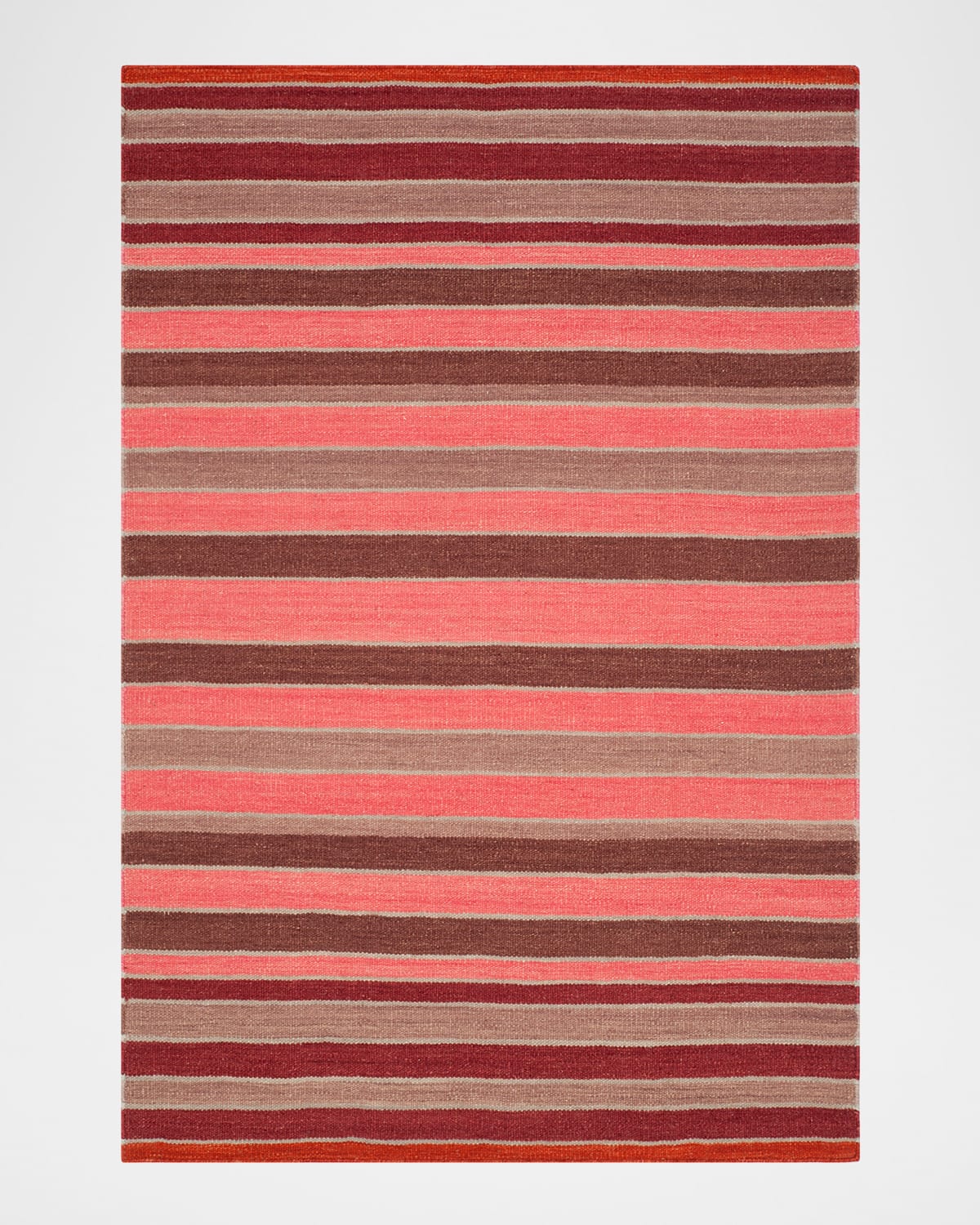 Polo Ralph Lauren Barragan Stripe Hand Woven Rug In Blaze