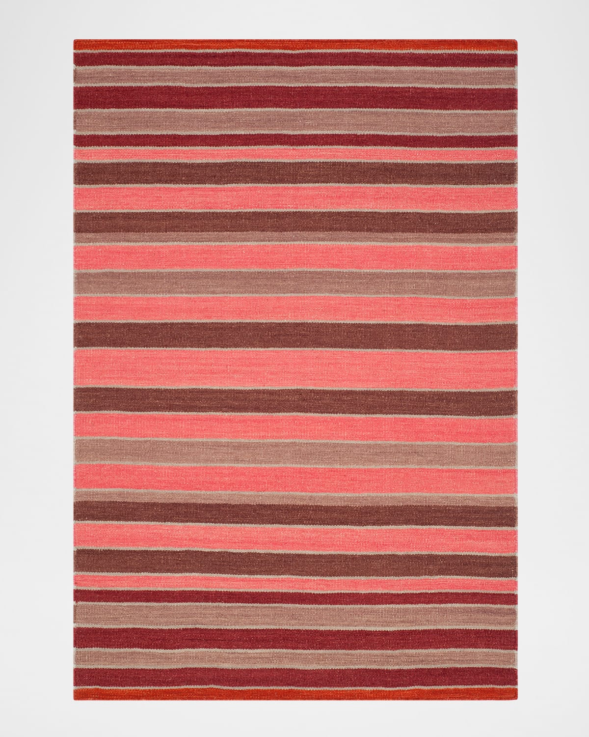 Polo Ralph Lauren Barragan Stripe Hand Woven Rug In Blaze