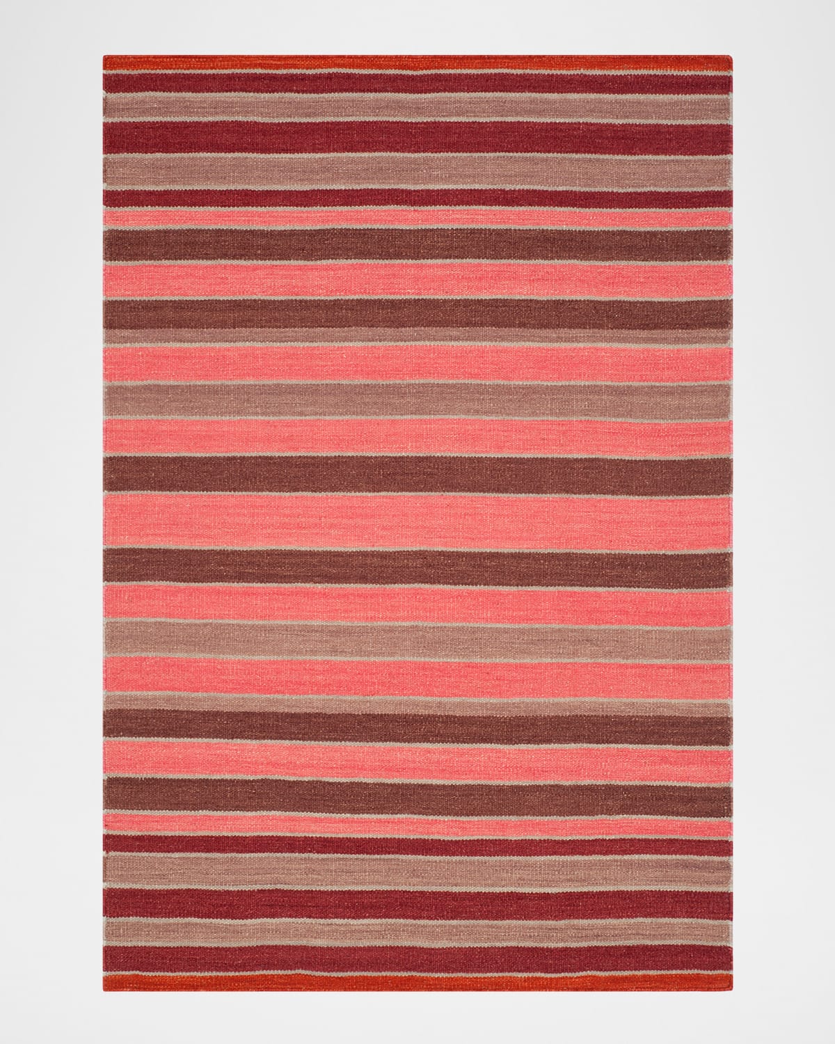 Polo Ralph Lauren Barragan Stripe Hand Woven Rug In Blaze