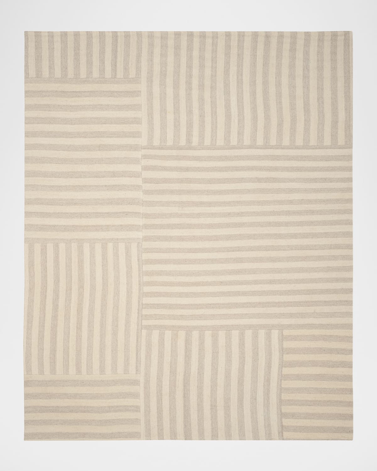 Polo Ralph Lauren Celeste Stripe Patch Hand Woven Rug In Dune