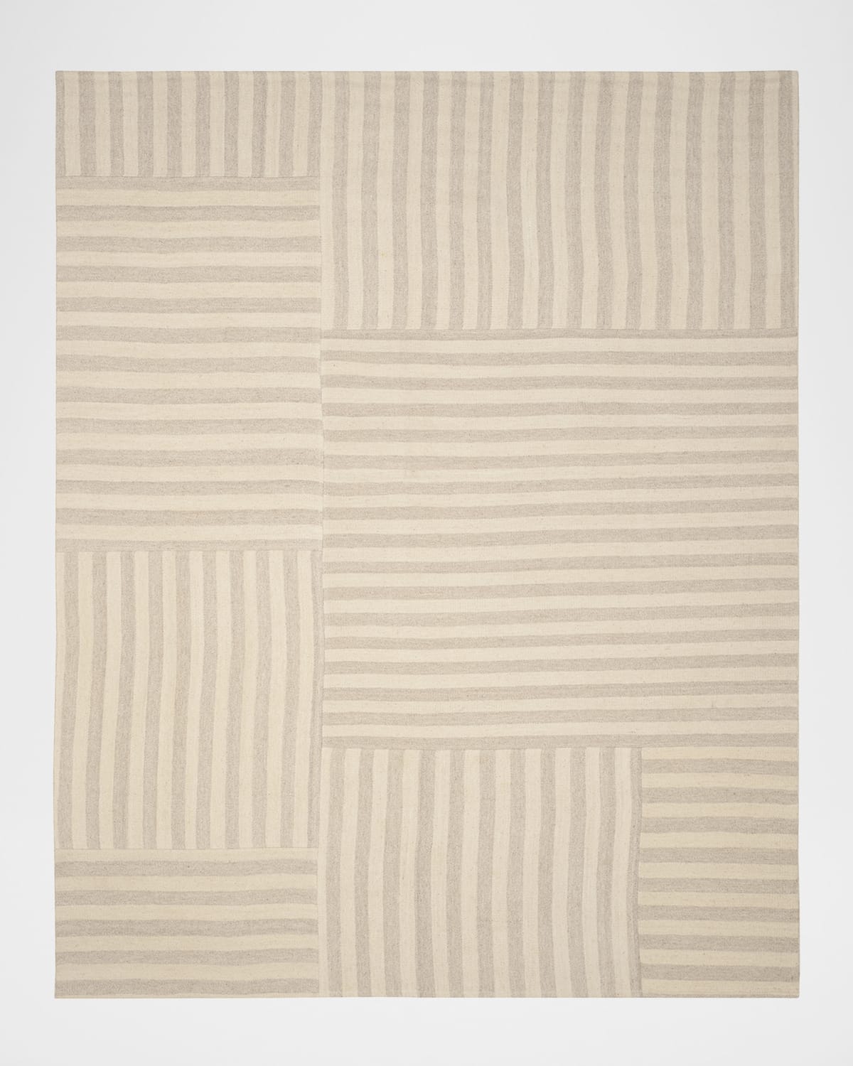 Polo Ralph Lauren Celeste Stripe Patch Hand Woven Rug In Dune
