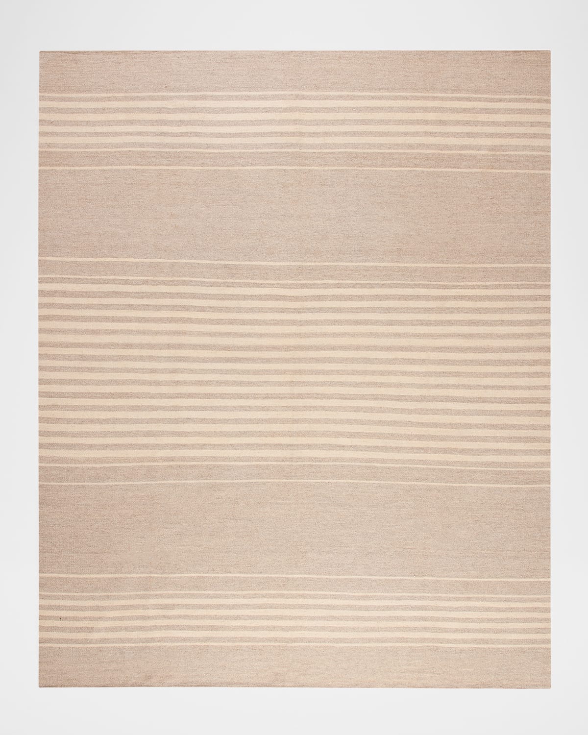 Polo Ralph Lauren Bluff Point Stripe Hand Woven Rug In Dune