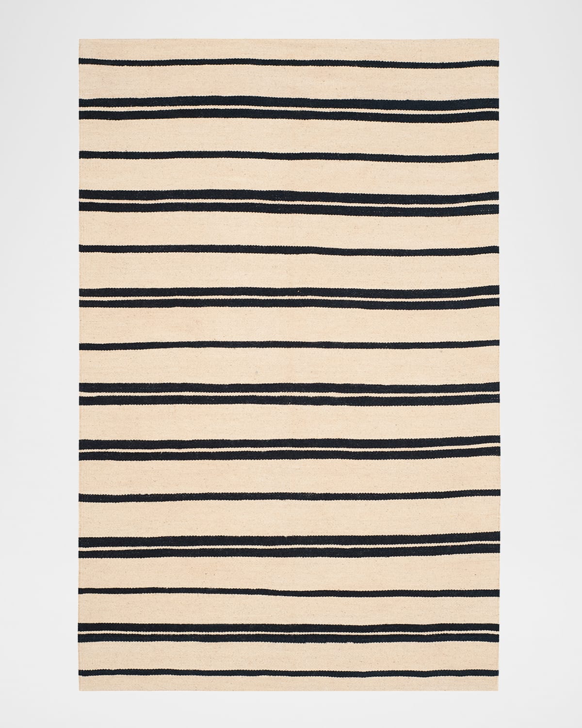 Polo Ralph Lauren Brett Stripe Flat-weave Rug In Cinder