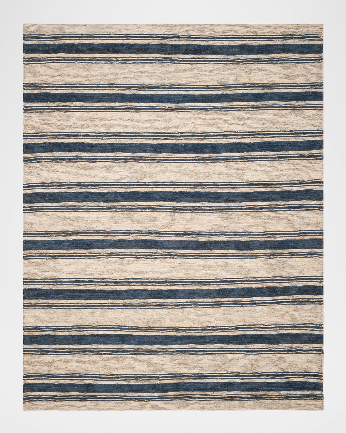 Polo Ralph Lauren Cliff Stripe Hand Knotted Rug In Harbor