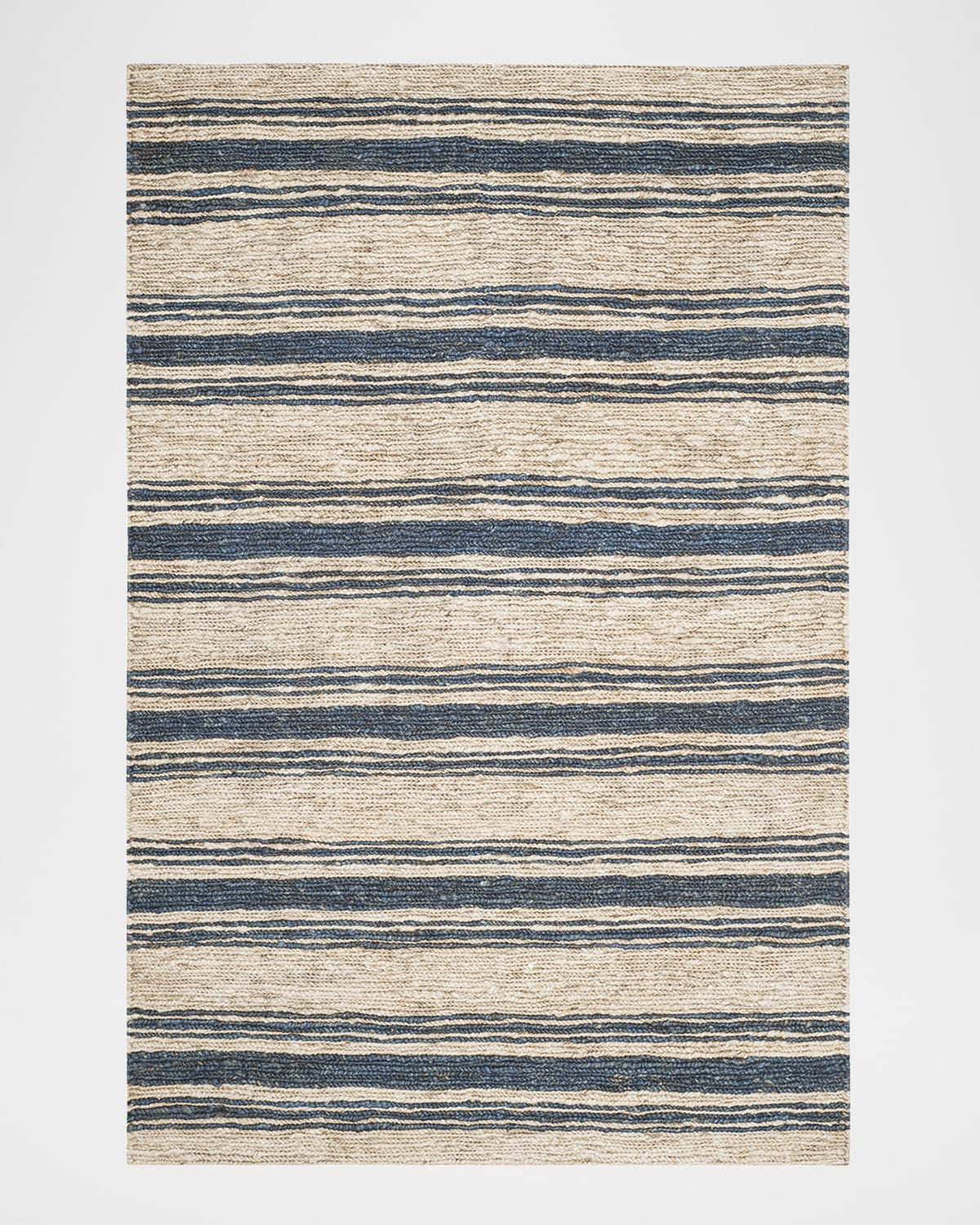 Polo Ralph Lauren Cliff Stripe Hand Knotted Rug In Harbor