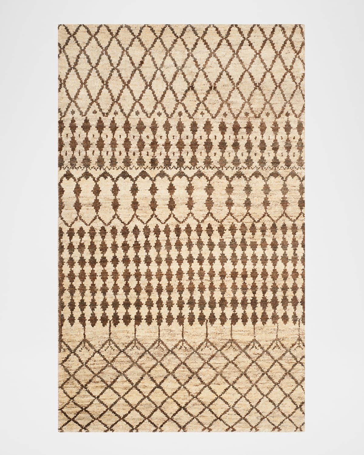 Polo Ralph Lauren Rhodes Hand Knotted Rug In Cream / Chocolate