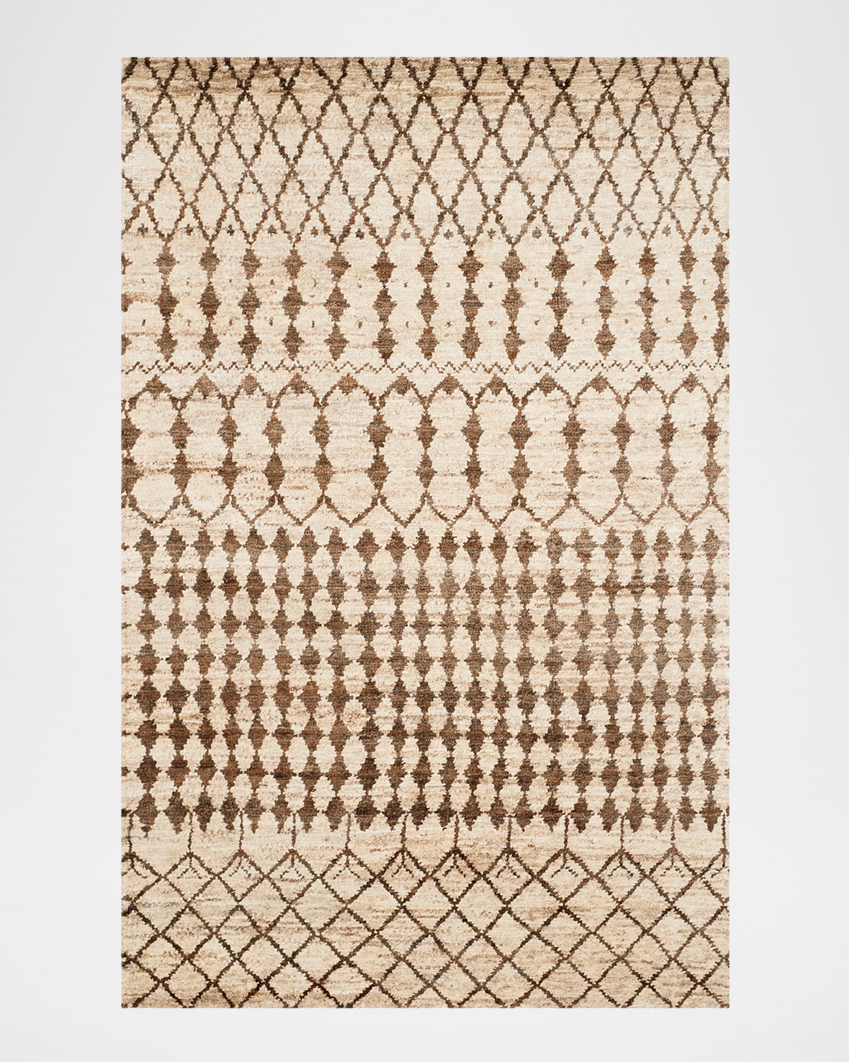 Polo Ralph Lauren Rhodes Hand Knotted Rug In Cream / Chocolate