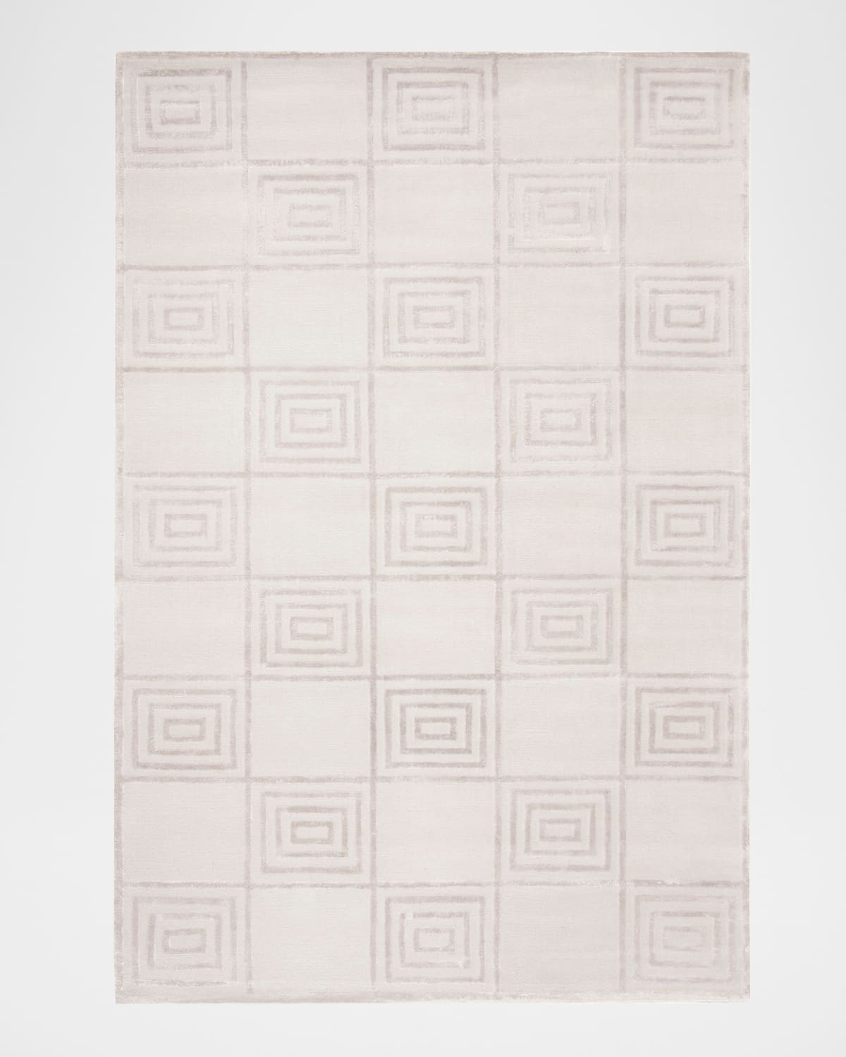 Polo Ralph Lauren Alistair Tiles Hand Knotted Rug In Sterling
