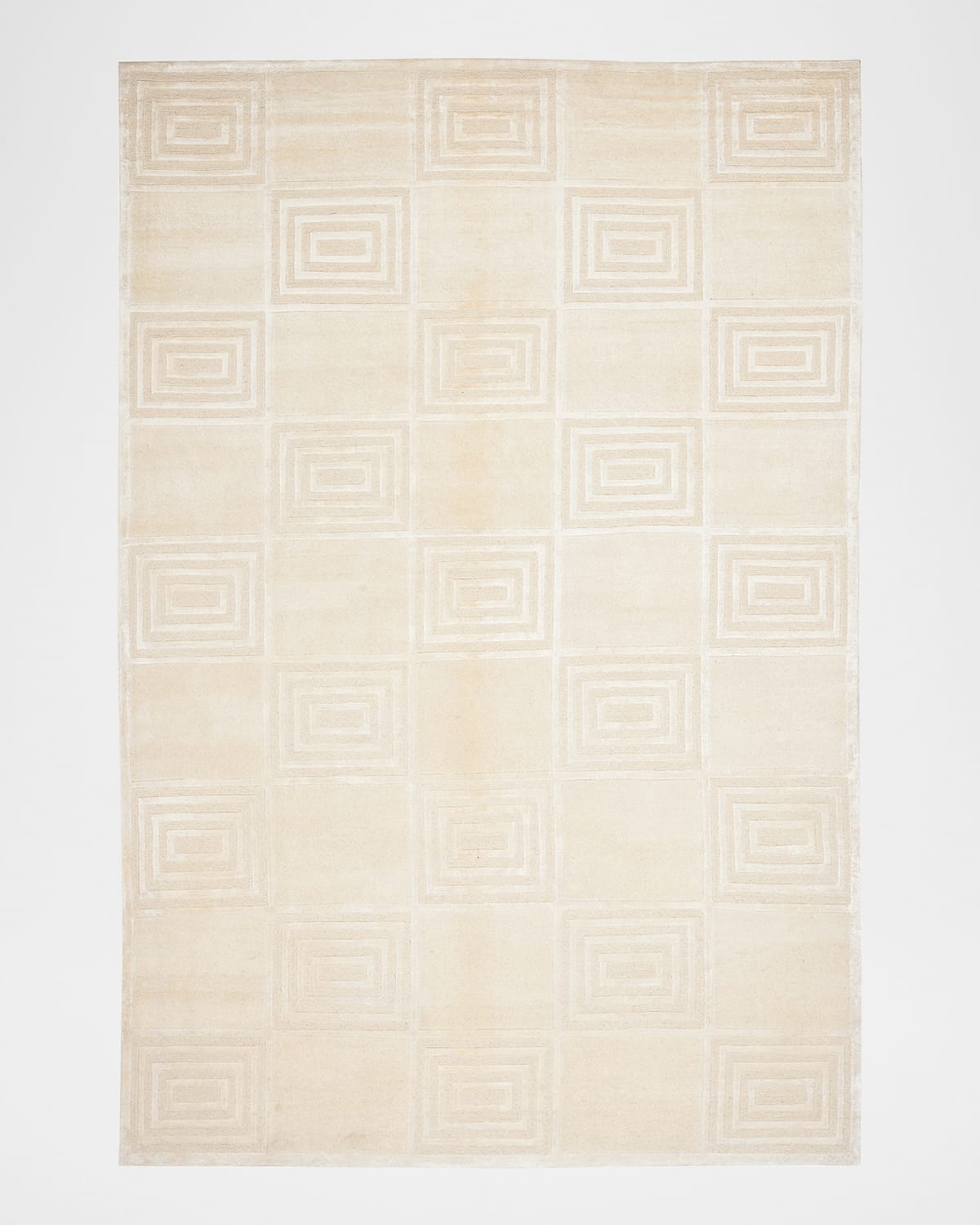 Polo Ralph Lauren Alistair Tiles Hand Knotted Rug In Champagne