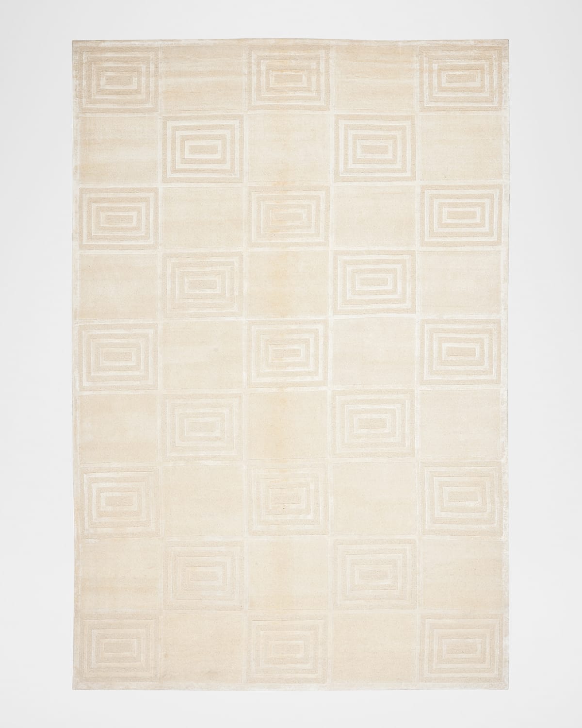 Polo Ralph Lauren Alistair Tiles Hand Knotted Rug In Champagne