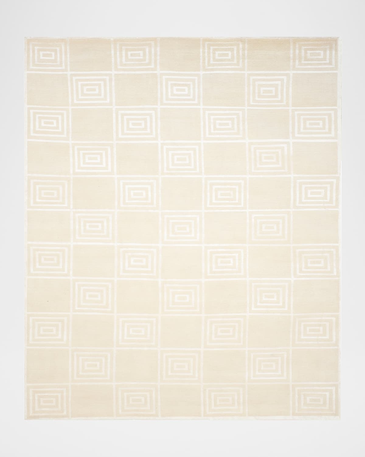 Polo Ralph Lauren Alistair Tiles Hand Knotted Rug In Champagne