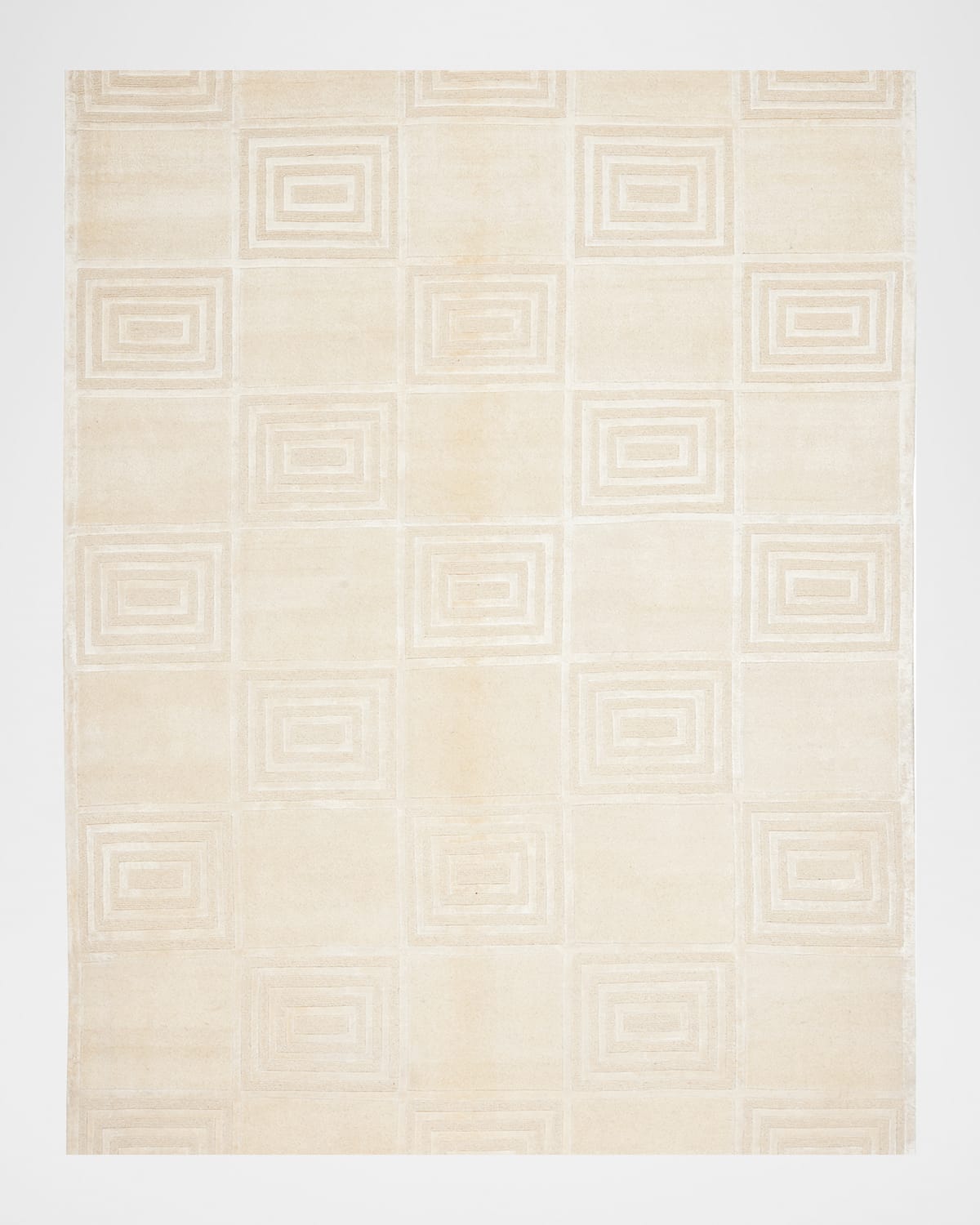 Polo Ralph Lauren Alistair Tiles Hand Knotted Rug In Champagne