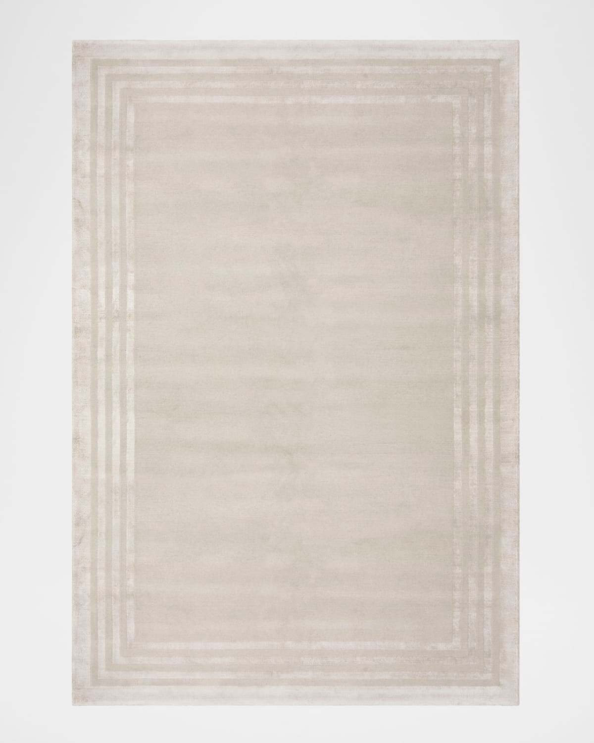 Polo Ralph Lauren Ellington Border Hand Knotted Rug In Sterling