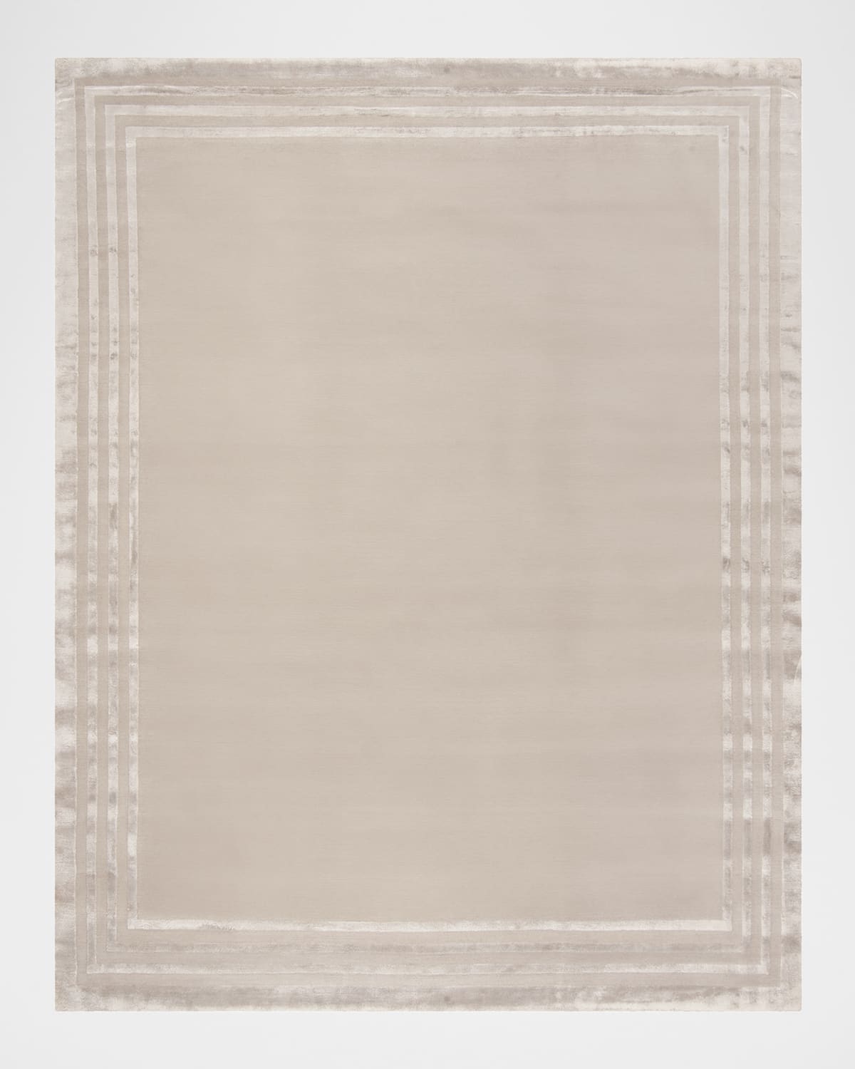 Polo Ralph Lauren Ellington Border Hand Knotted Rug In Sterling