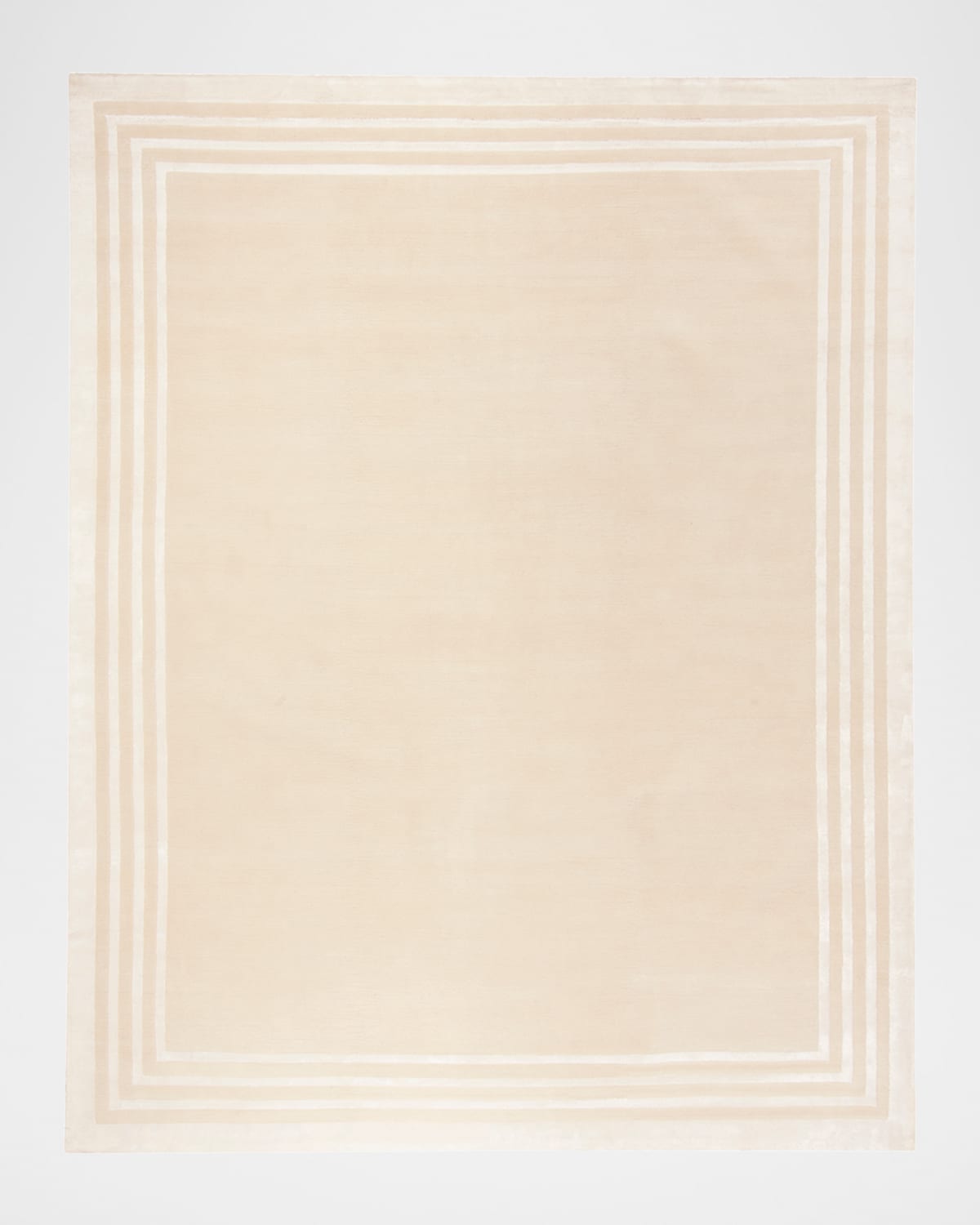 Polo Ralph Lauren Ellington Border Hand Knotted Rug In Champagne