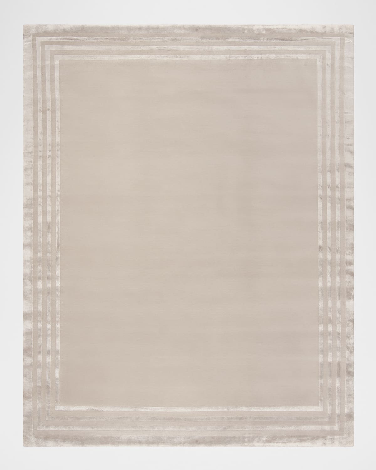 Polo Ralph Lauren Ellington Border Hand Knotted Rug In Sterling
