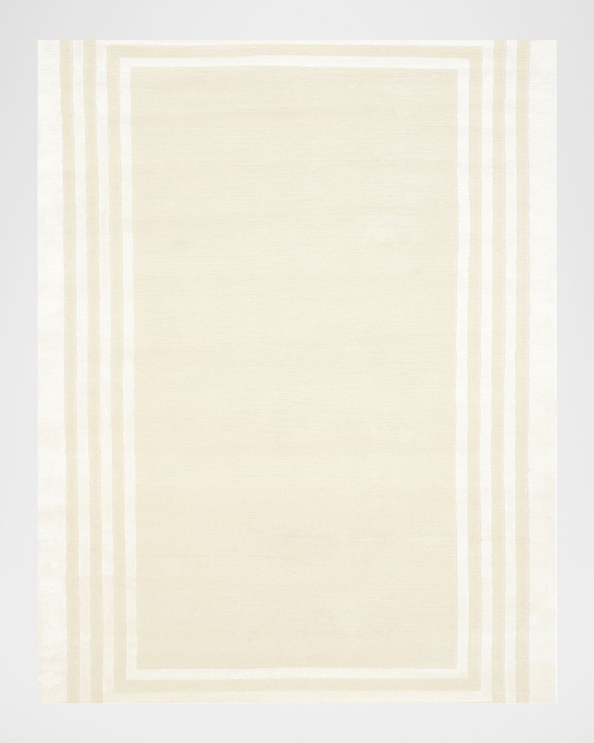 Polo Ralph Lauren Ellington Border Hand Knotted Rug In Champagne