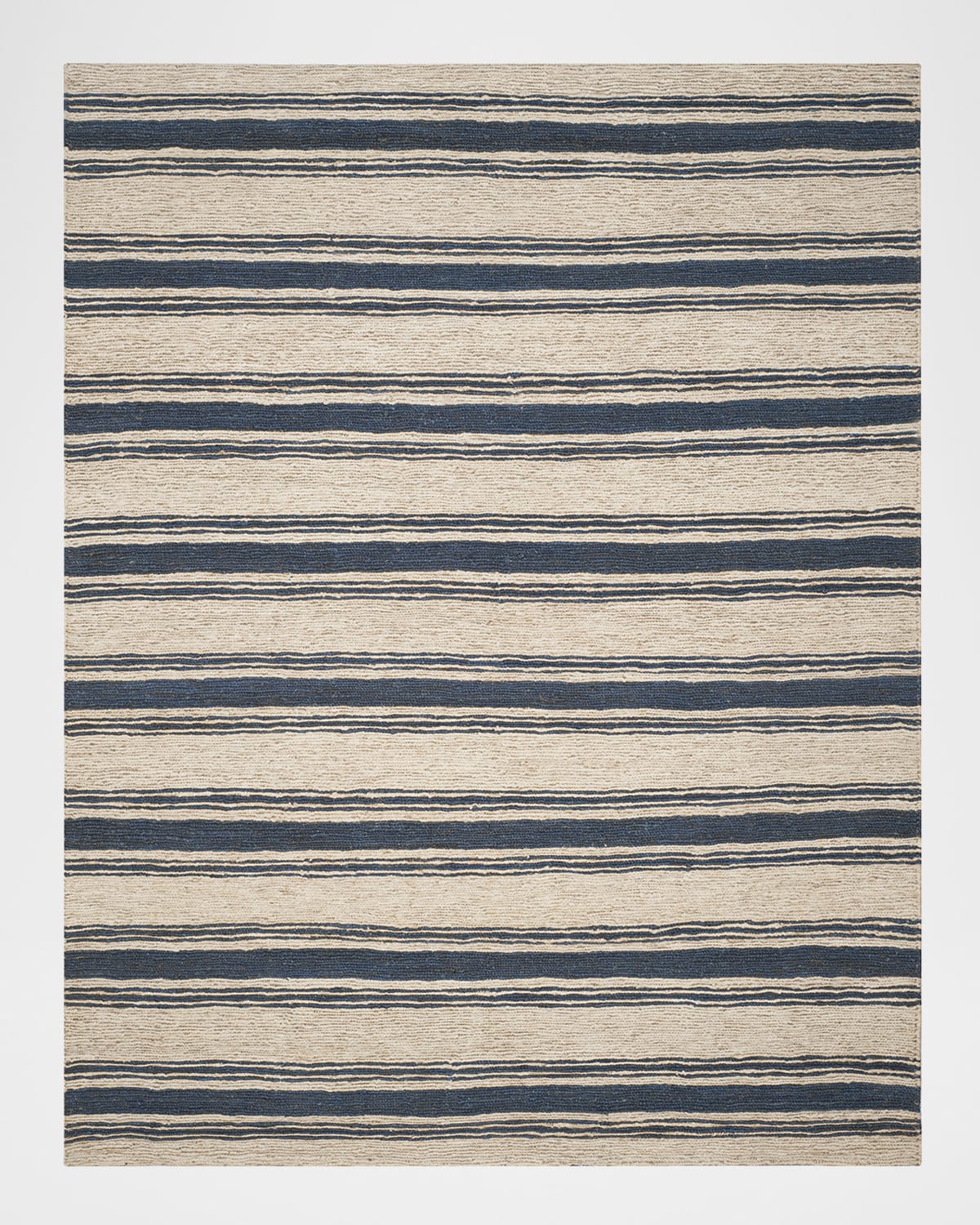 Polo Ralph Lauren Cliff Stripe Hand Knotted Rug In Harbor