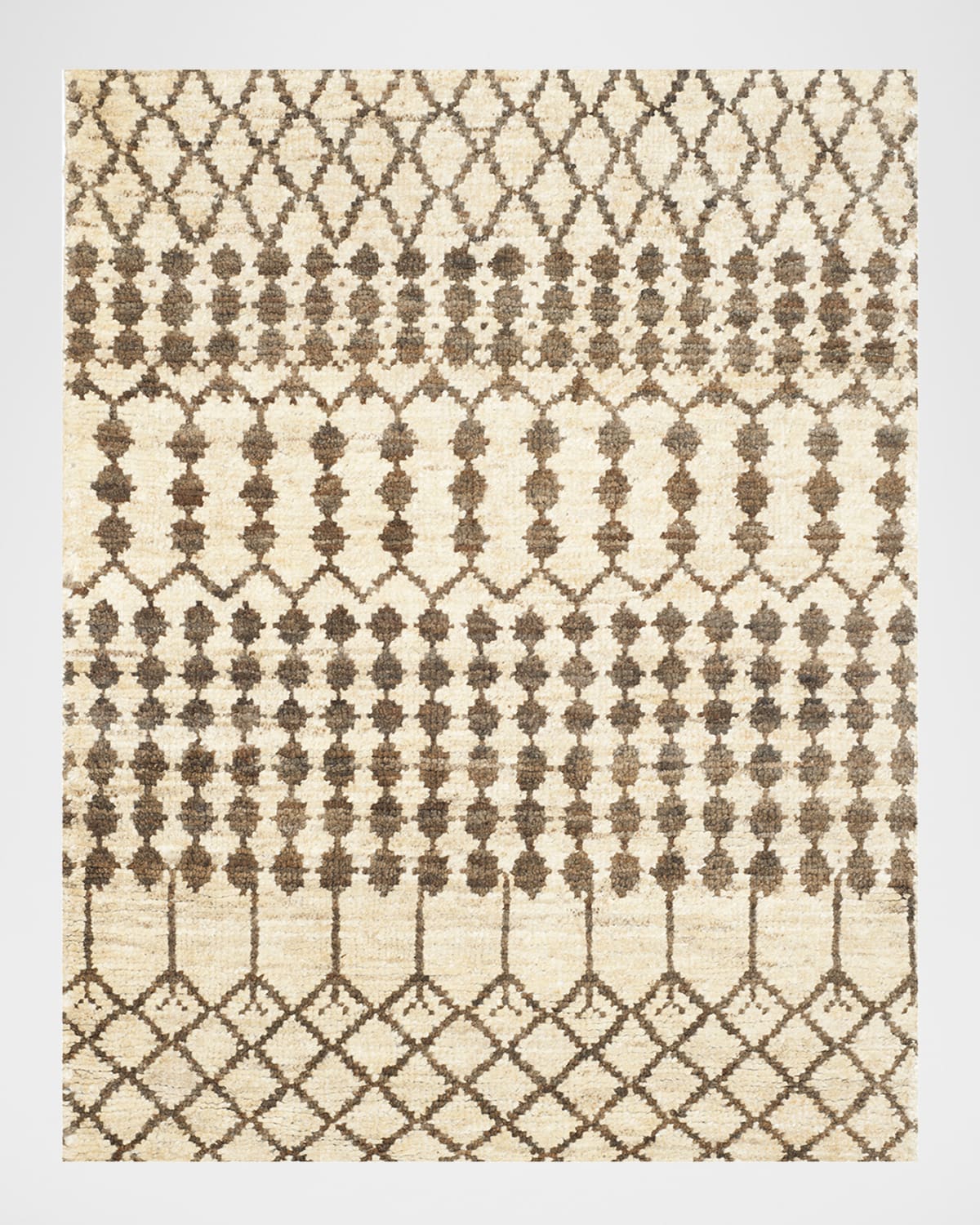 Polo Ralph Lauren Rhodes Hand Knotted Rug In Cream / Chocolate