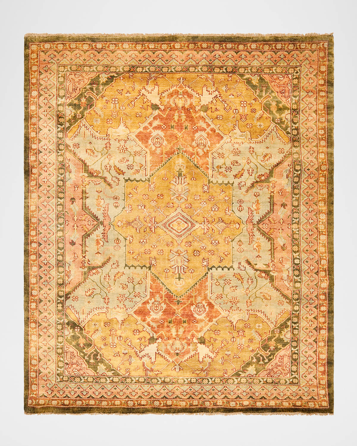 Polo Ralph Lauren Reynolds Hand Knotted Rug In Summer Melon