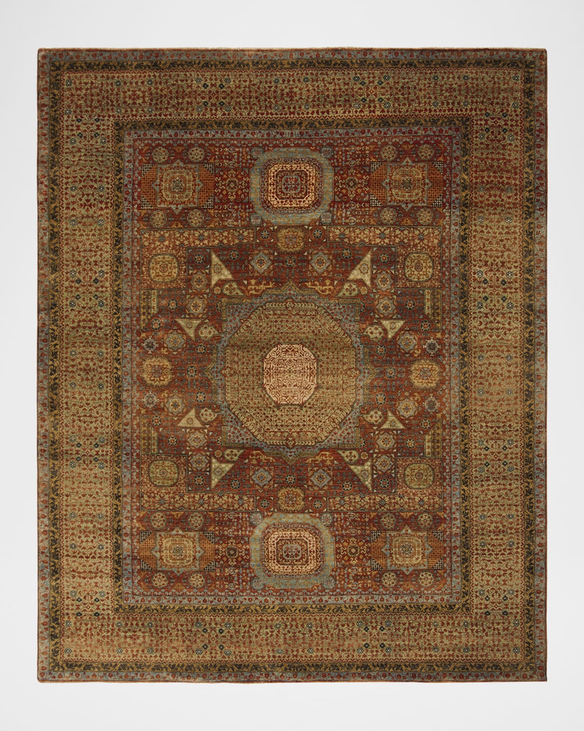 Polo Ralph Lauren Lourens Hand Knotted Rug In Madder Red