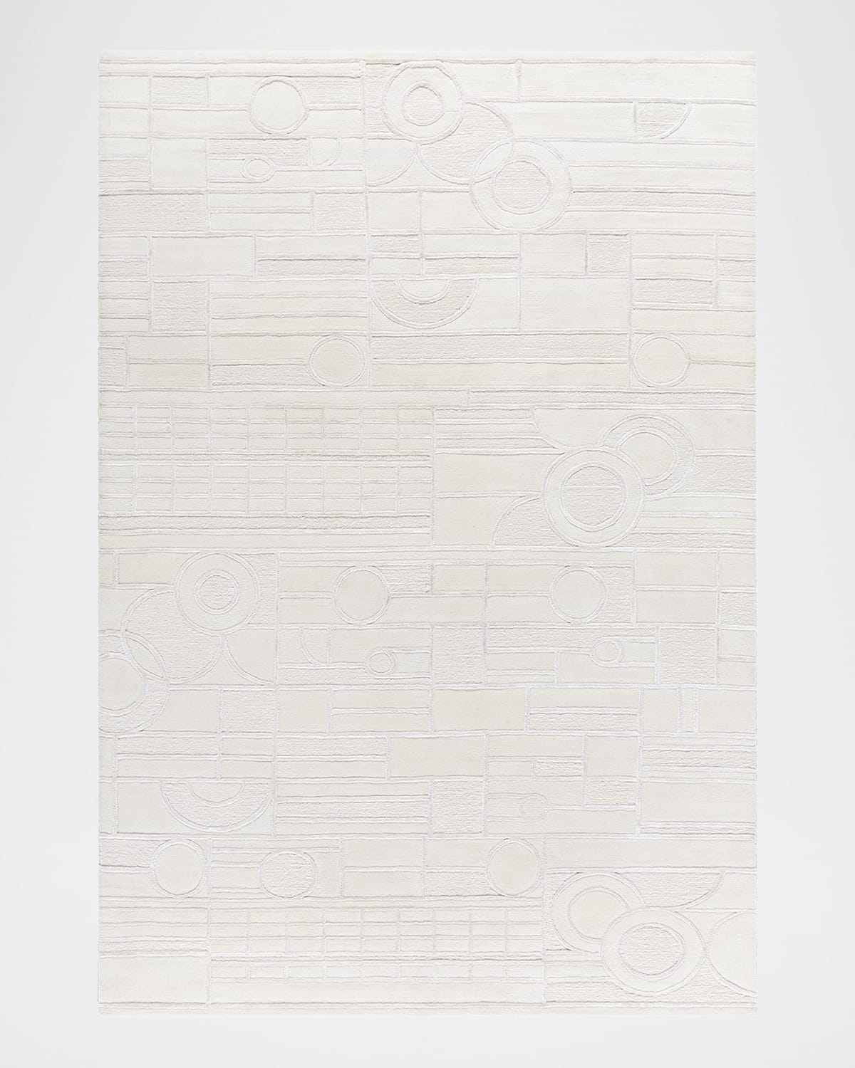Surya Rugs X Frank Lloyd Wright Foundation Transcendence Hand-knotted Rug, 6' X 9' In Cream