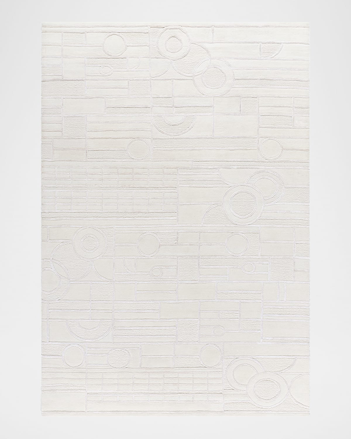 Surya Rugs X Frank Lloyd Wright Foundation Transcendence Hand-knotted Rug, 8' X 10' In Cream