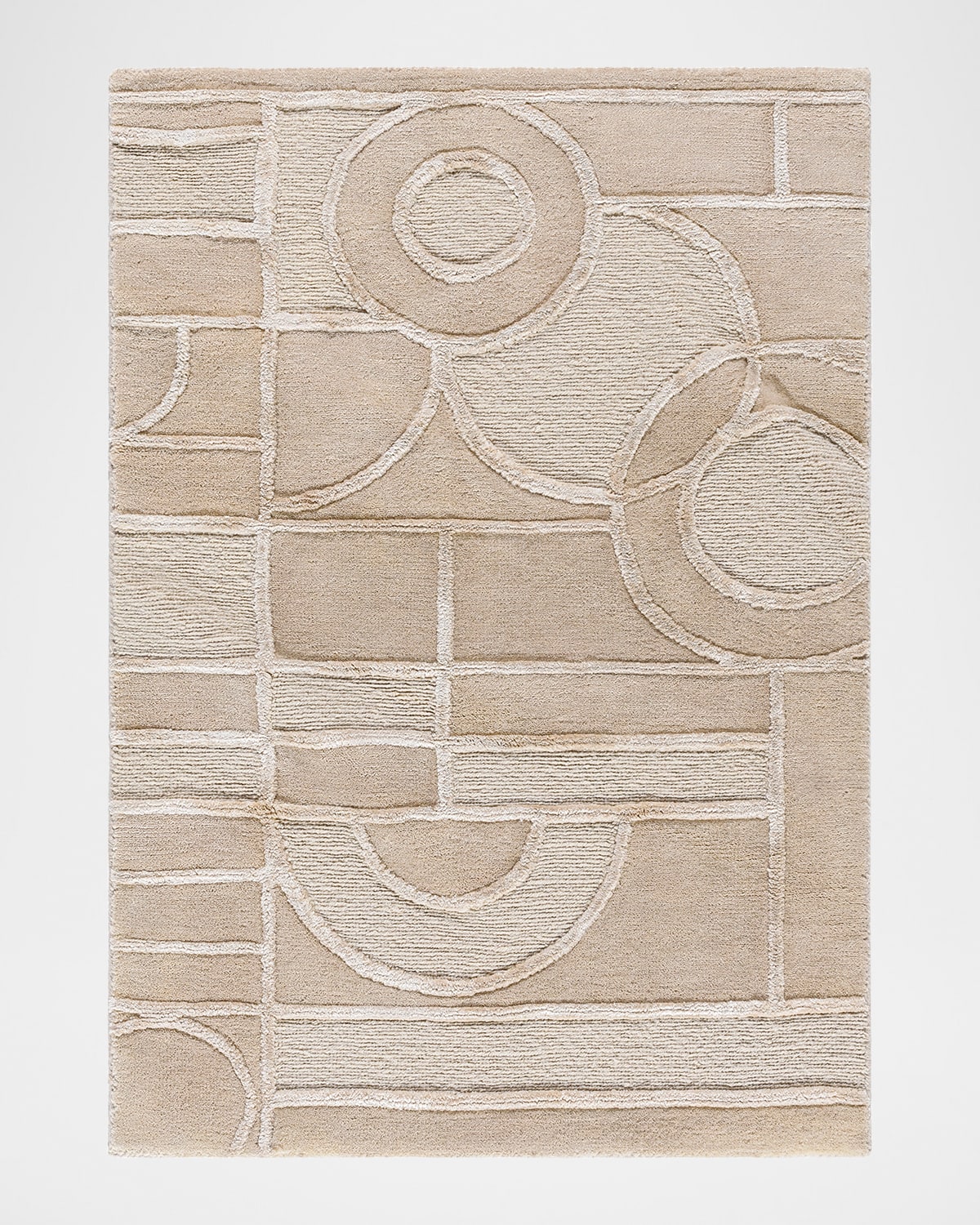 Surya Rugs X Frank Lloyd Wright Foundation Transcendence Hand-knotted Rug, 8' X 10' In Light Brown