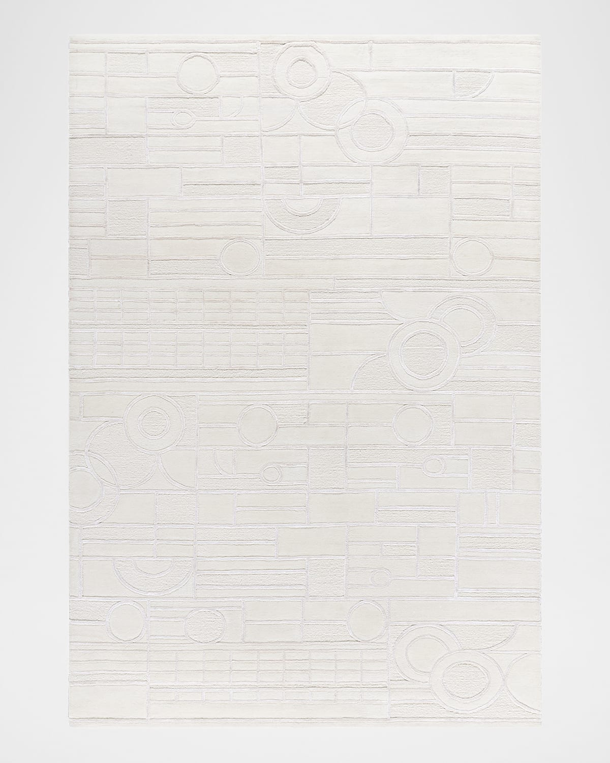Surya Rugs X Frank Lloyd Wright Foundation Transcendence Hand-knotted Rug, 9' X 12' In Cream