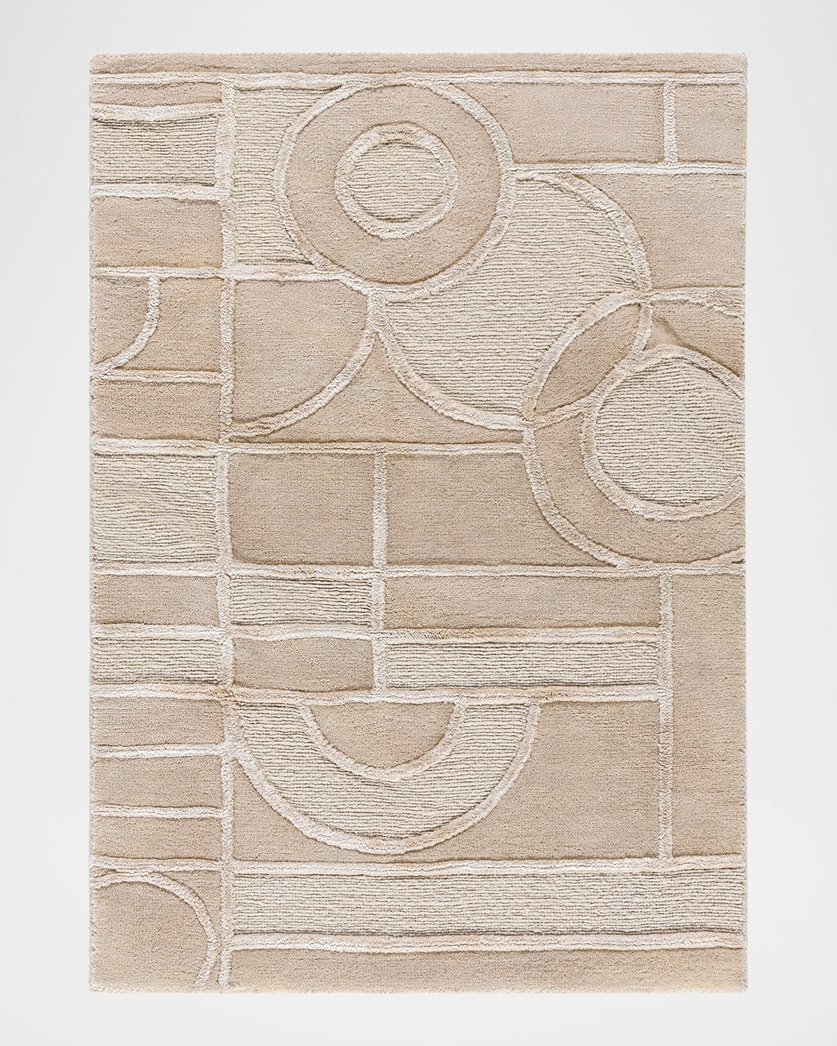 Surya Rugs X Frank Lloyd Wright Foundation Transcendence Hand-knotted Rug, 9' X 12' In Light Brown