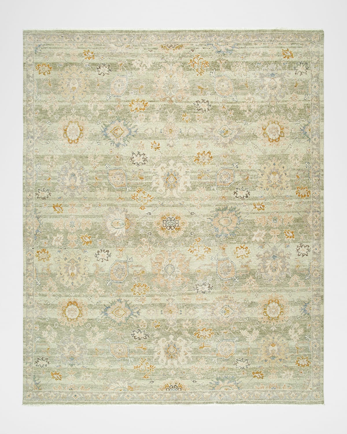 Surya Rugs Anelka Hand-knotted Rug, 8' X 10' In Green/grey