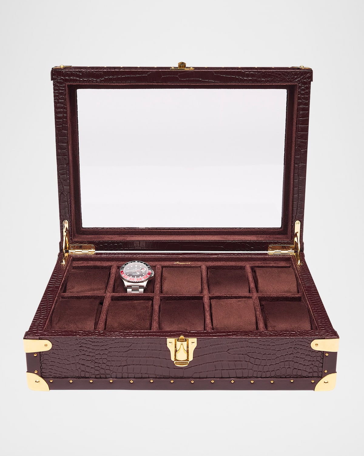 Rapport Brompton Optic 10-watch Box In Brown