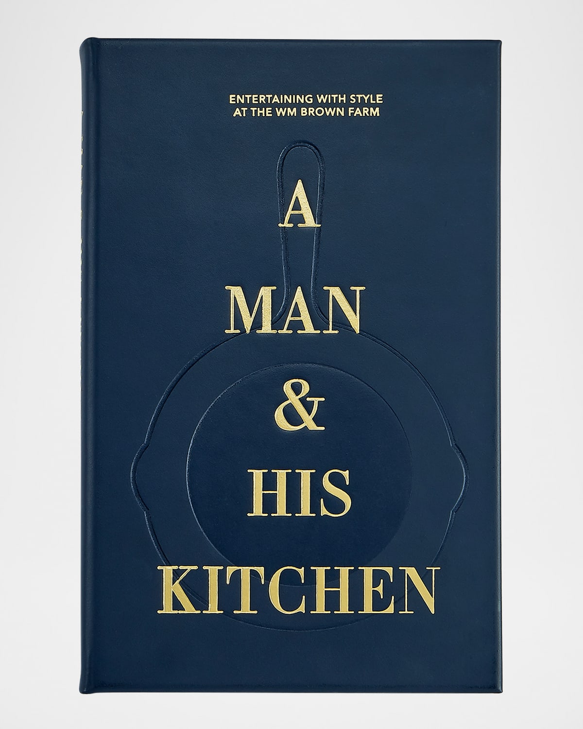 GRAPHIC IMAGE A MAN & HIS KITCHEN LEATHER-BOUND COOKBOOK BY MATT HRANEK 