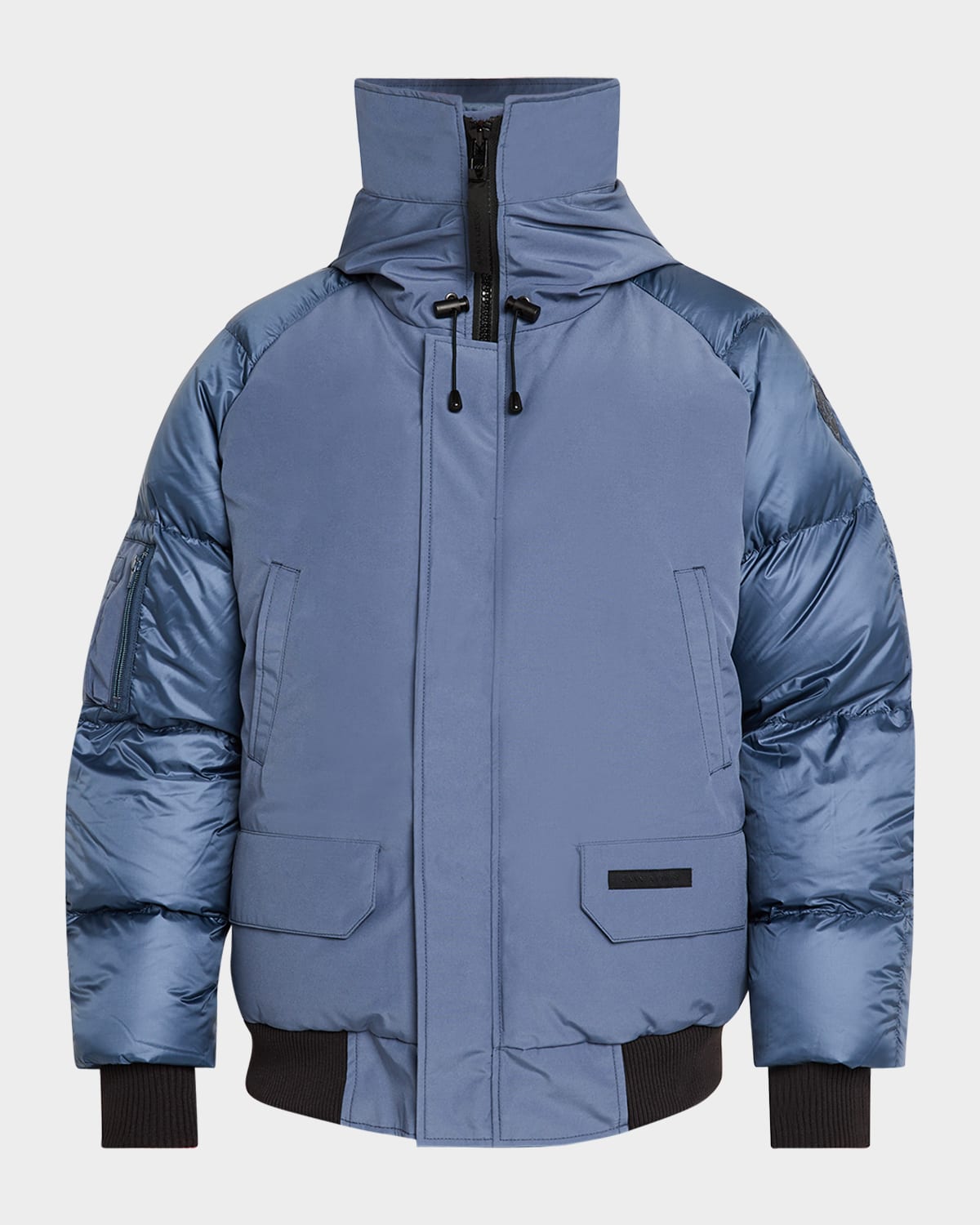 Canada Goose Men's Paradigm Chilliwack Down Hooded Bomber Jacket In Blue