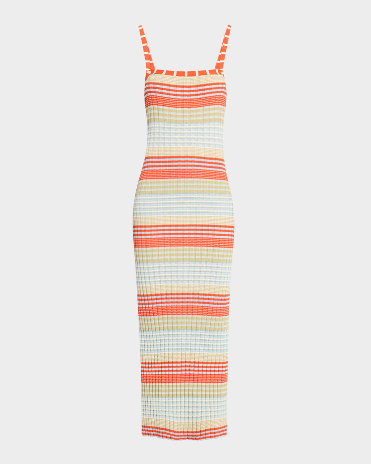 Ramy Brook Cheval Striped Midi Dress In Bright Lily Stripe