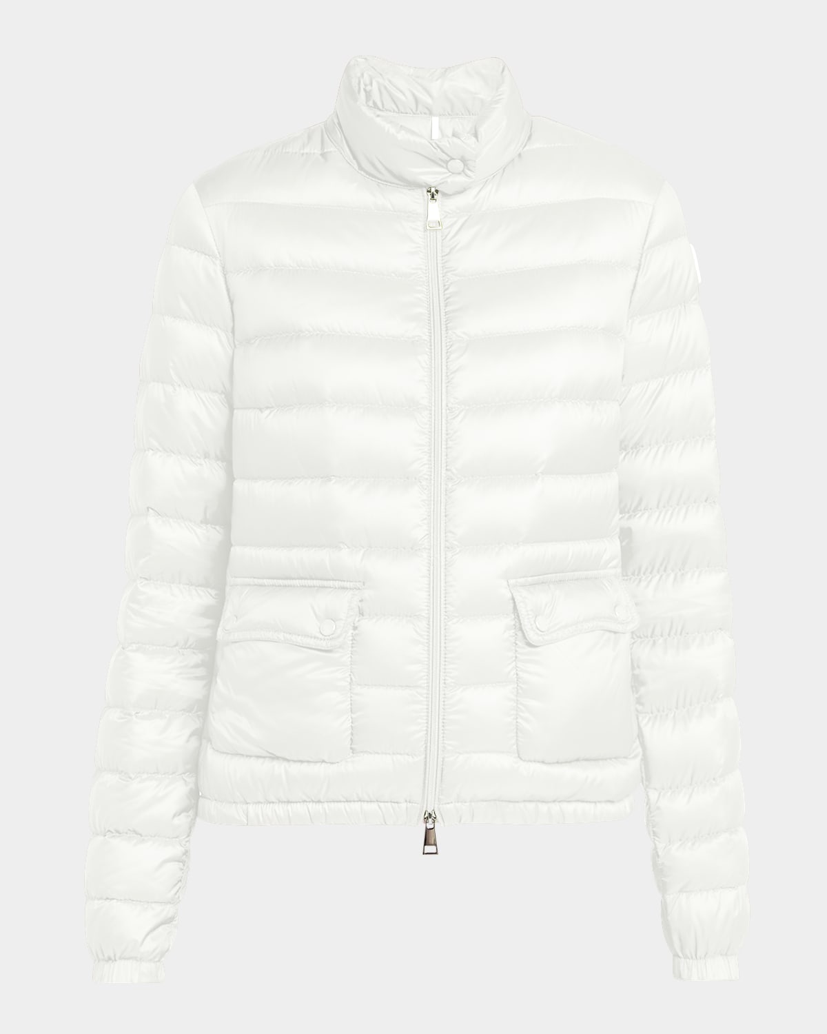 Moncler Lans Down Puffer Jacket In Natural