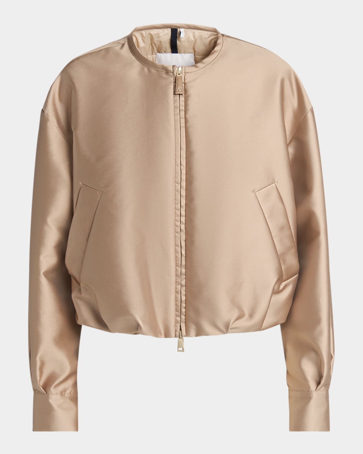 MONCLER MAUPA SATIN BOMBER JACKET 