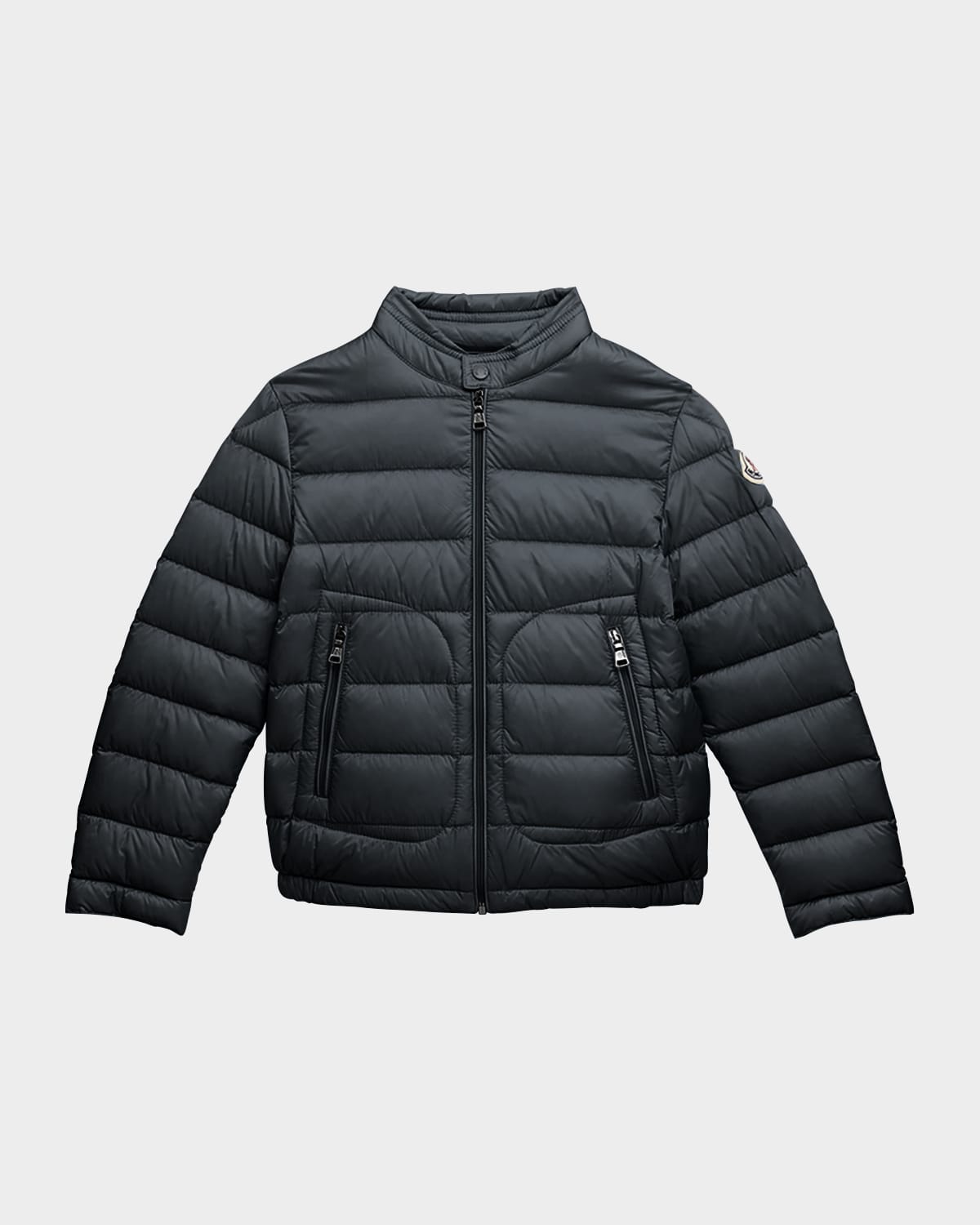 Moncler Boy's Acorus Puffer Down Jacket In Black