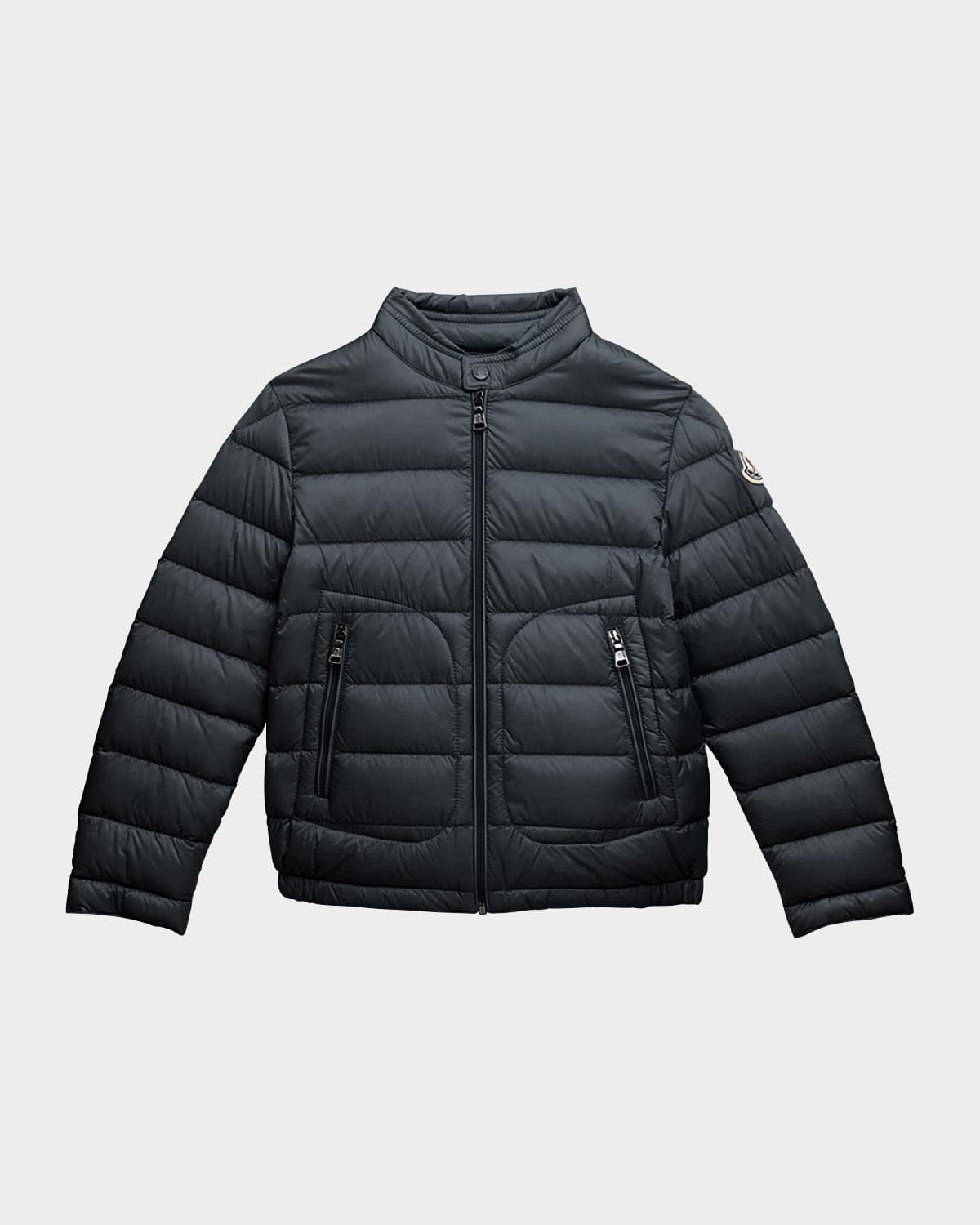 Moncler Boy's Acorus Puffer Down Jacket In Black